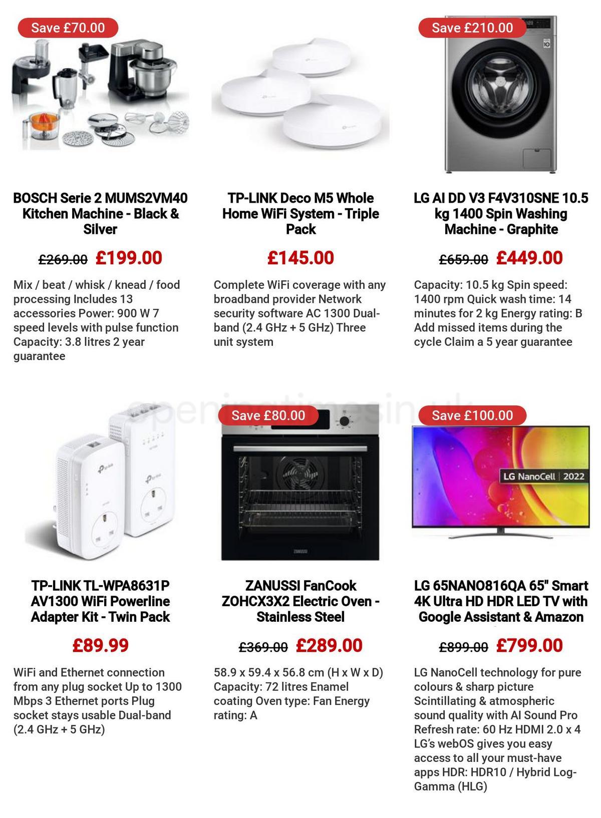 Currys Offers from 30 March