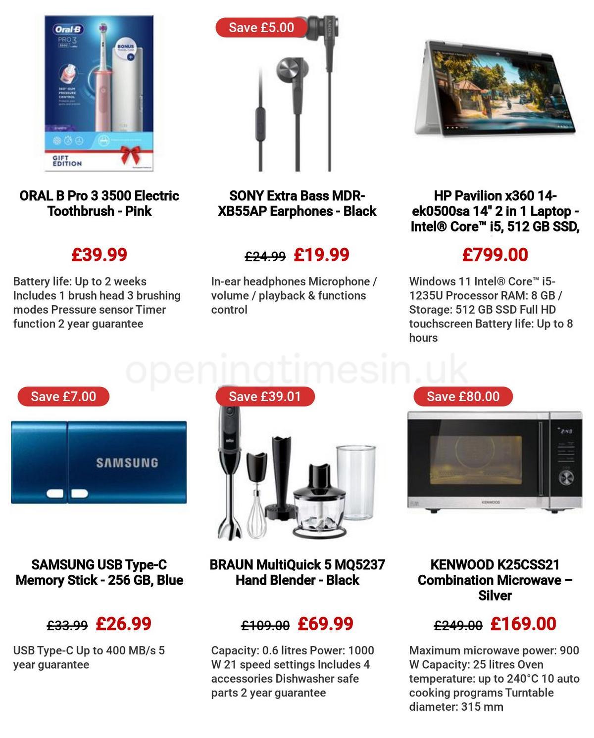 Currys Offers from 30 March