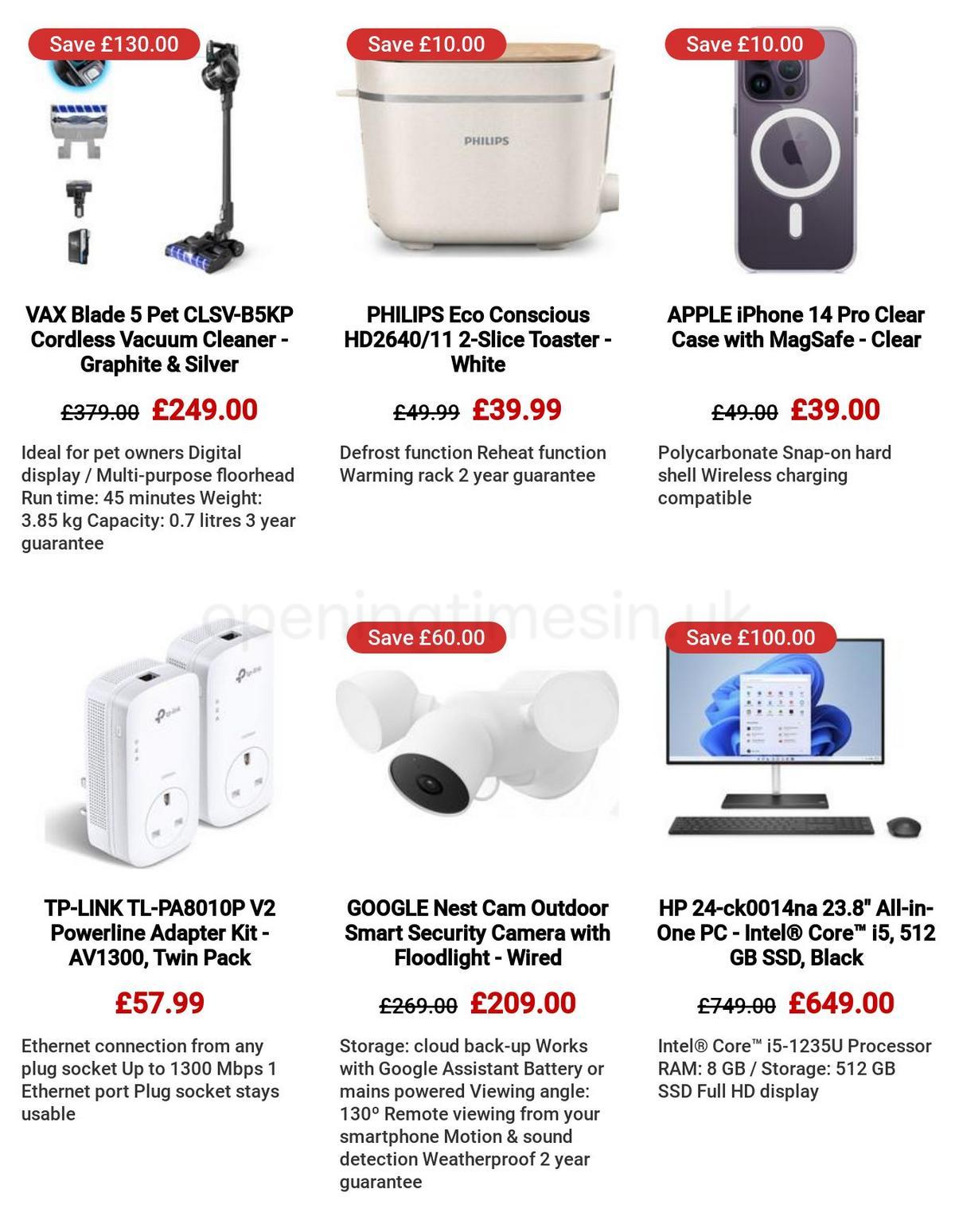 Currys Offers from 30 March
