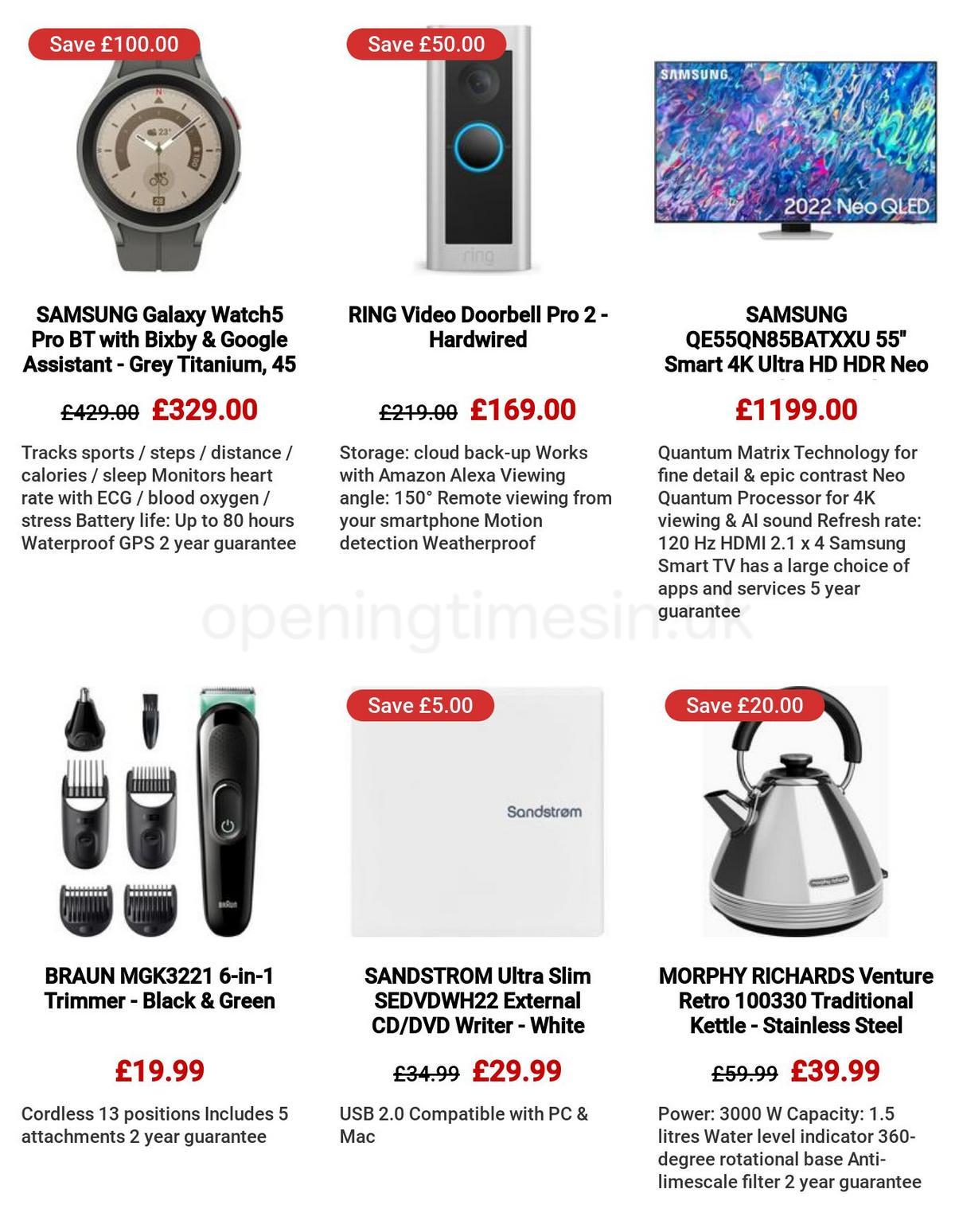 Currys Offers from 30 March