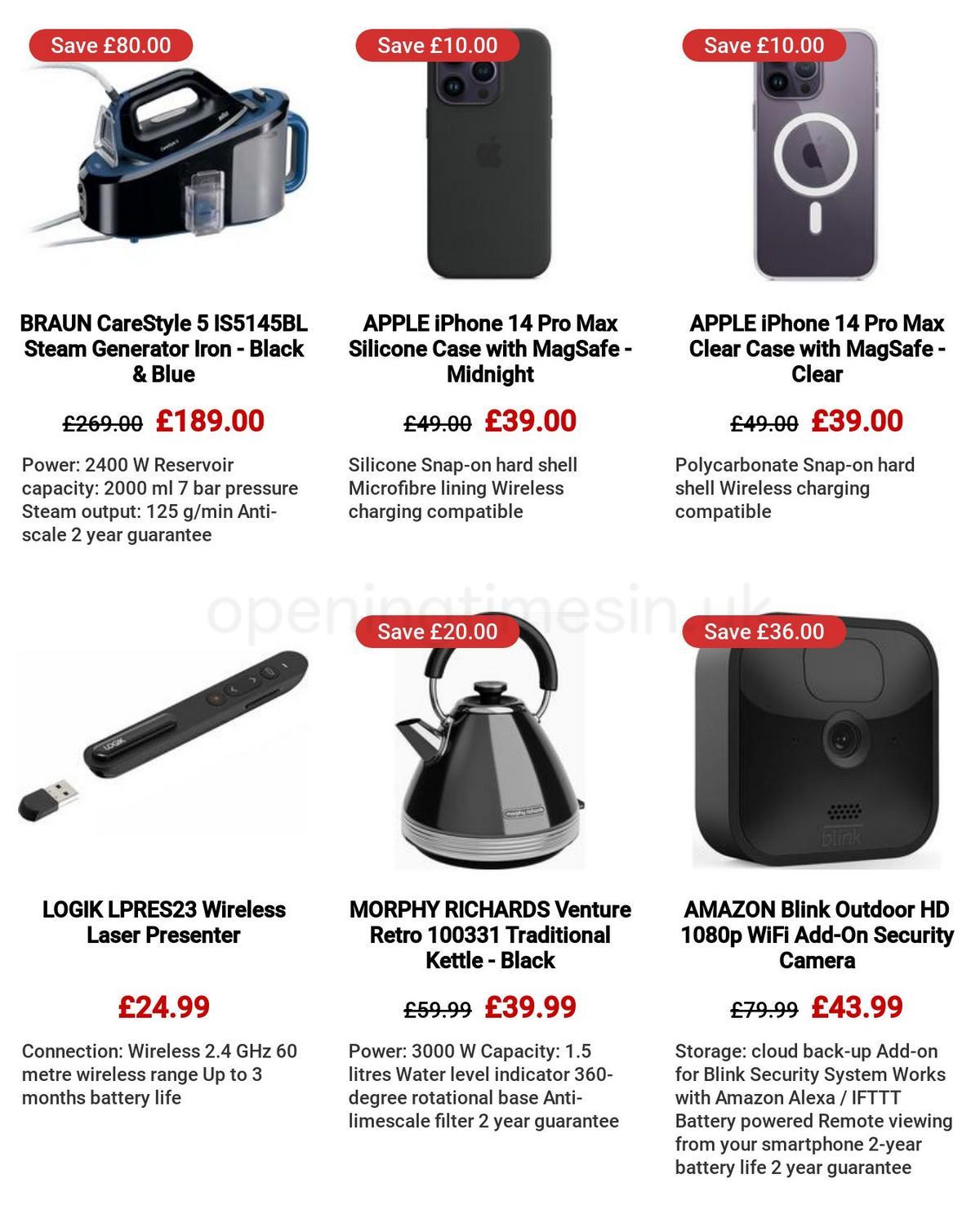 Currys Offers from 30 March