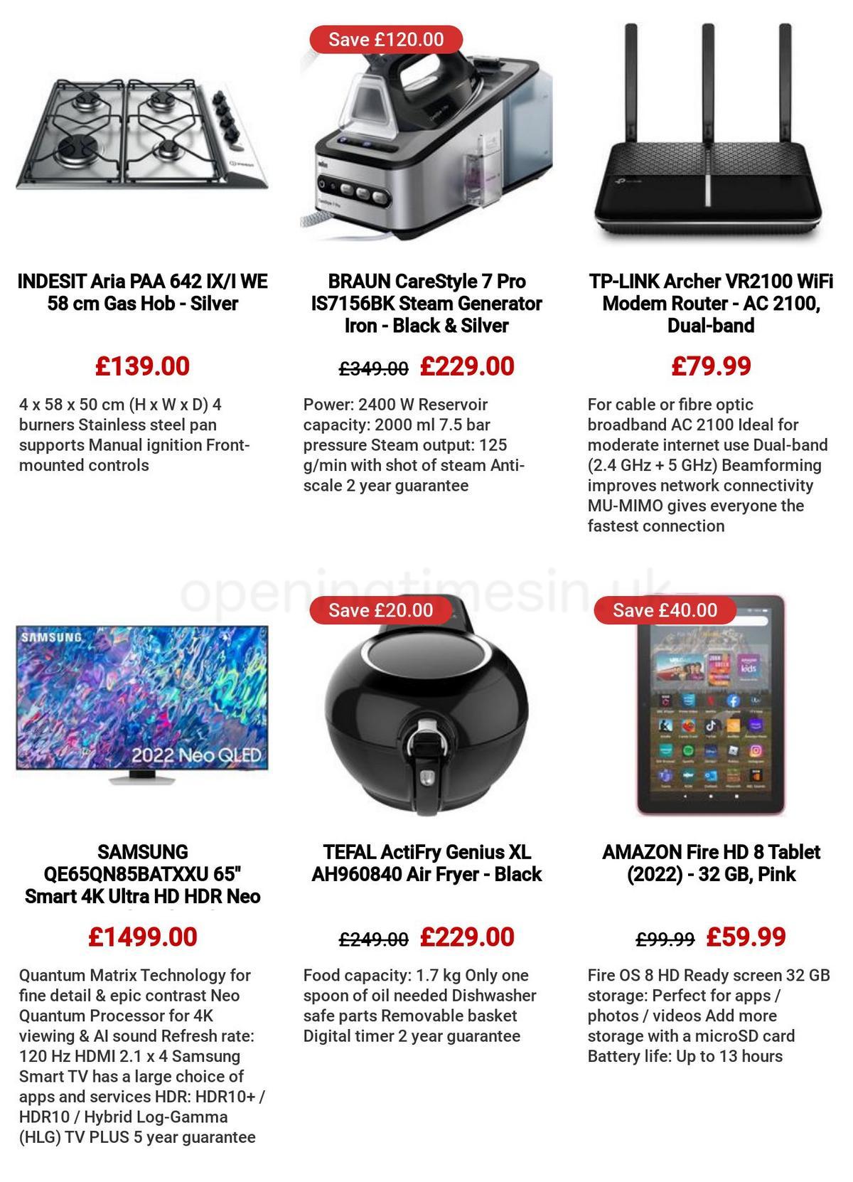 Currys Offers from 30 March