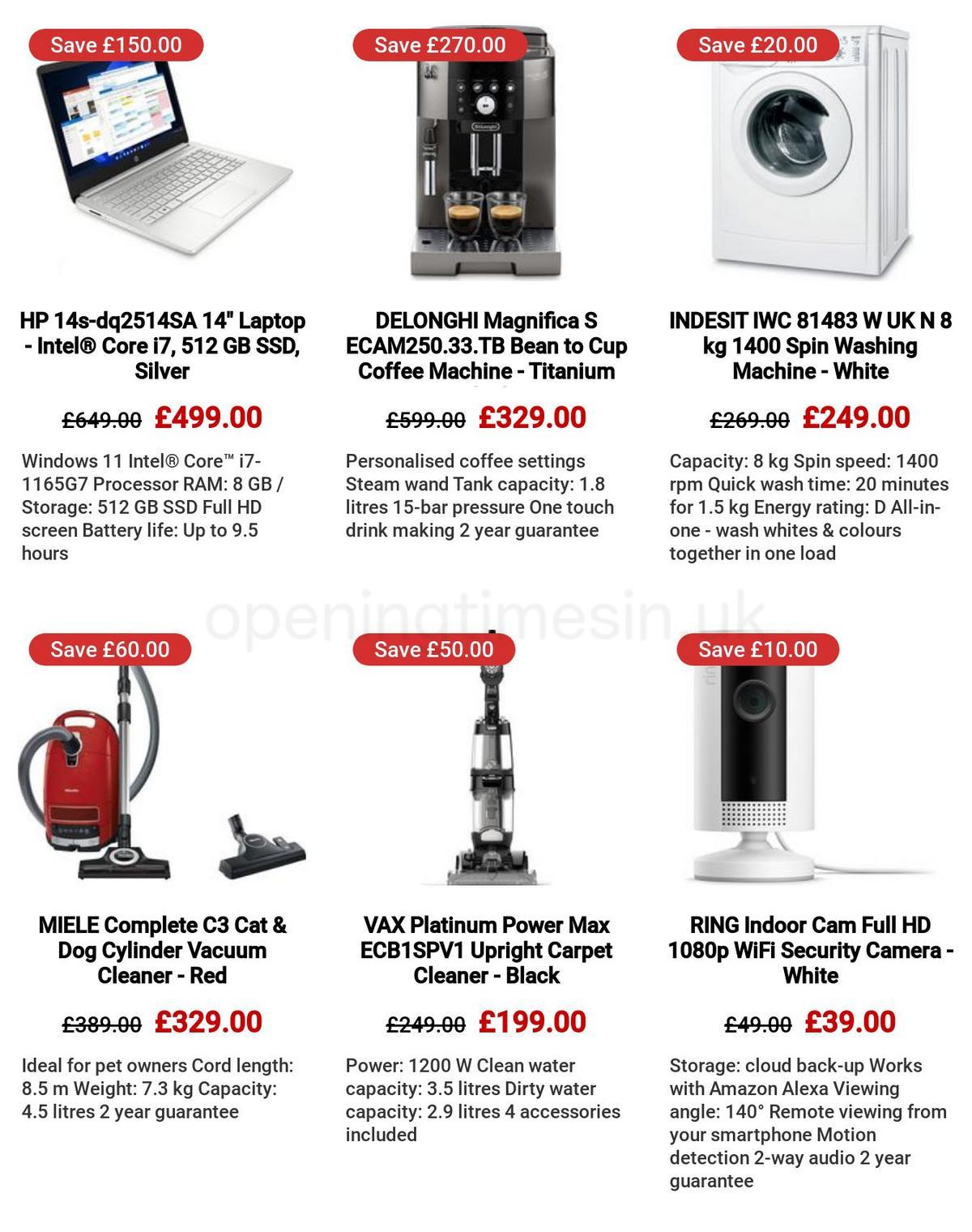 Currys Offers from 30 March