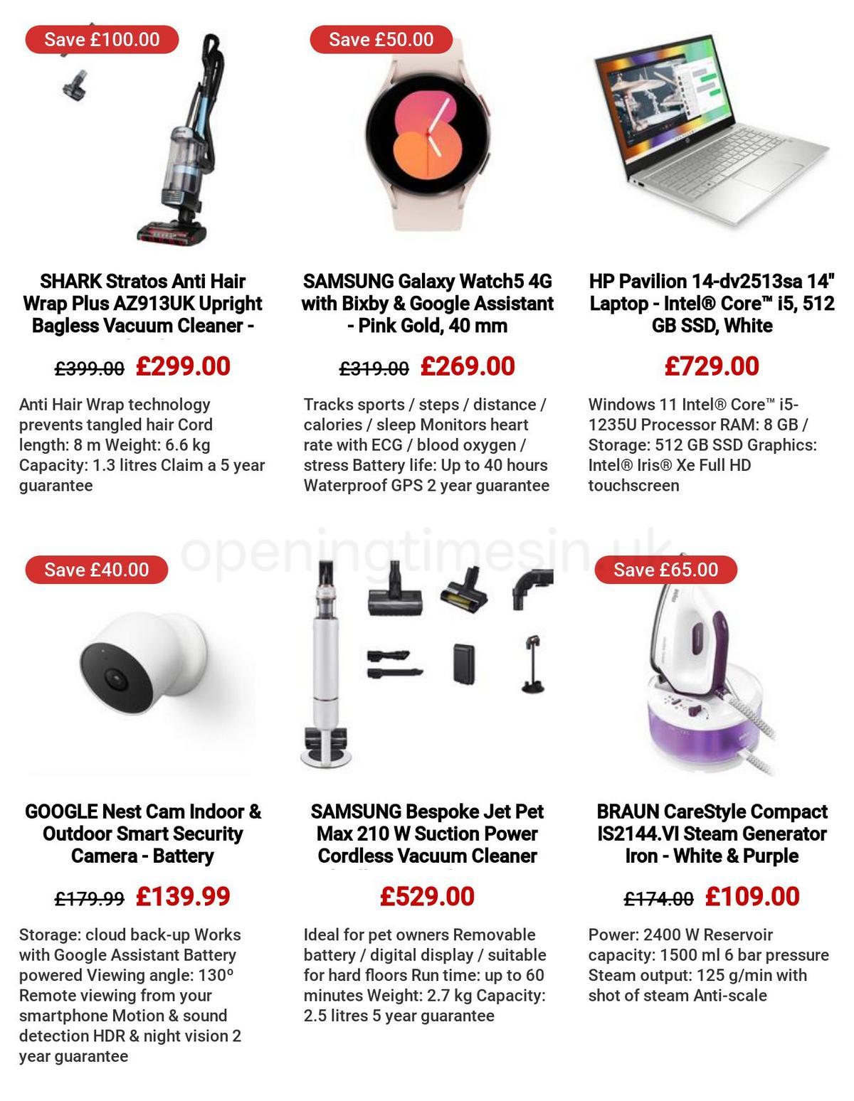 Currys Offers from 30 March