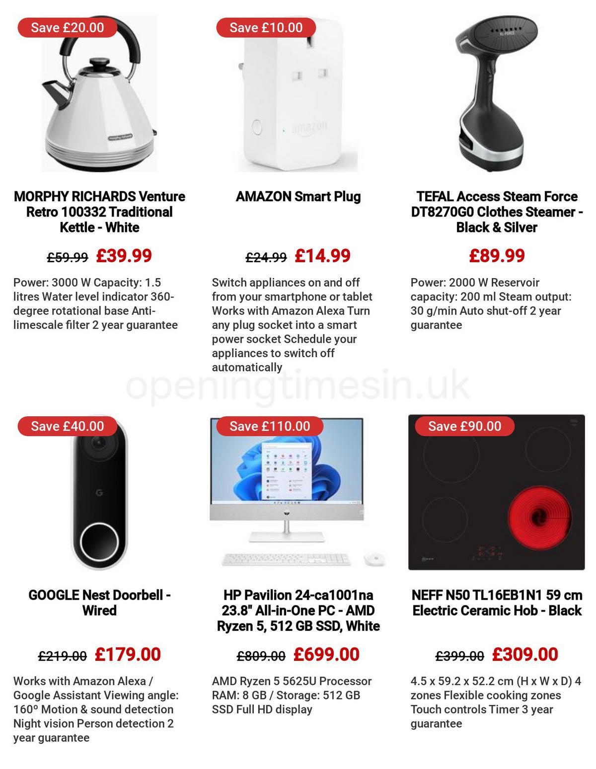 Currys Offers from 30 March