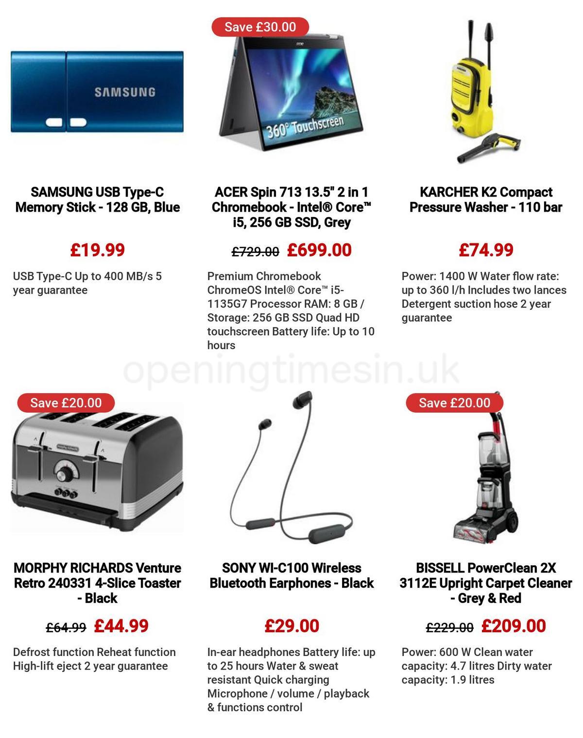 Currys Offers from 30 March