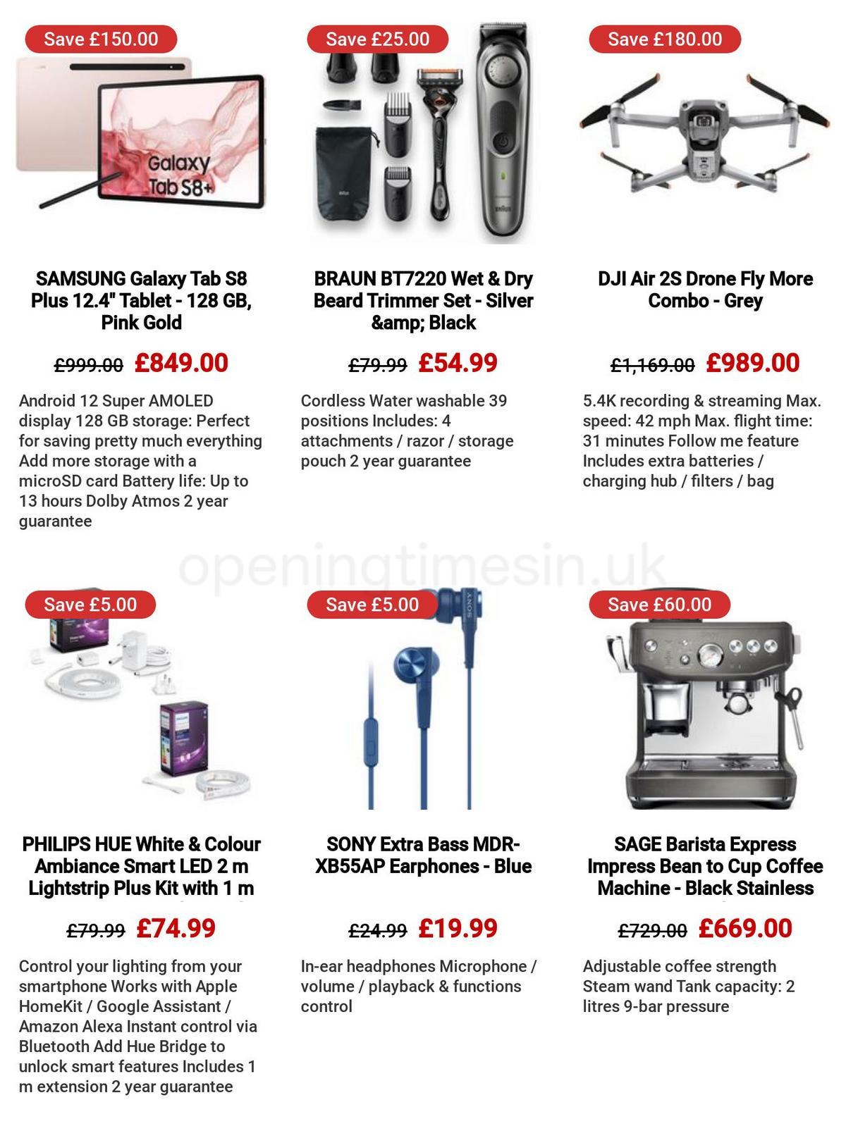 Currys Offers from 30 March