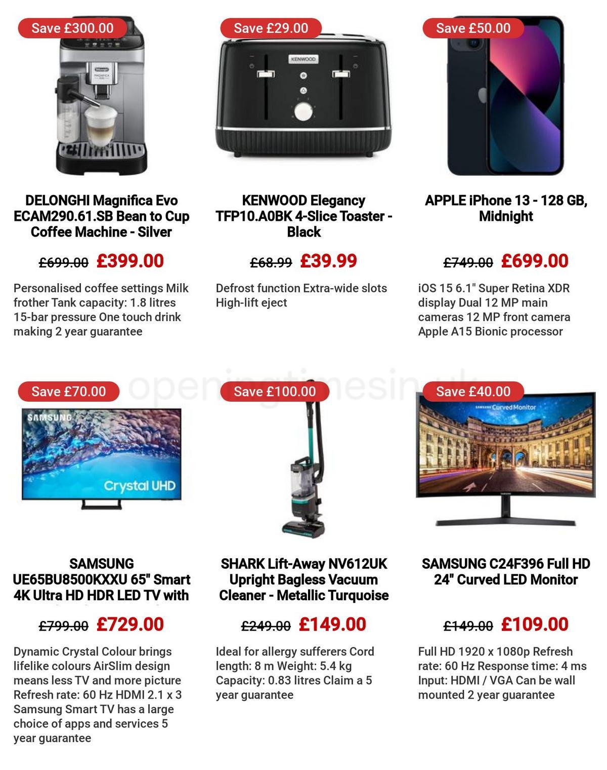 Currys Offers from 30 March