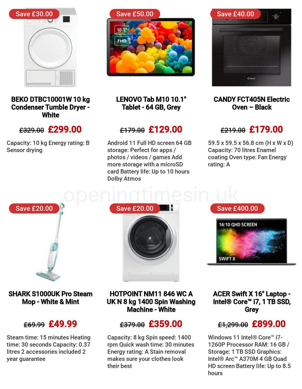Currys Offers from 30 March