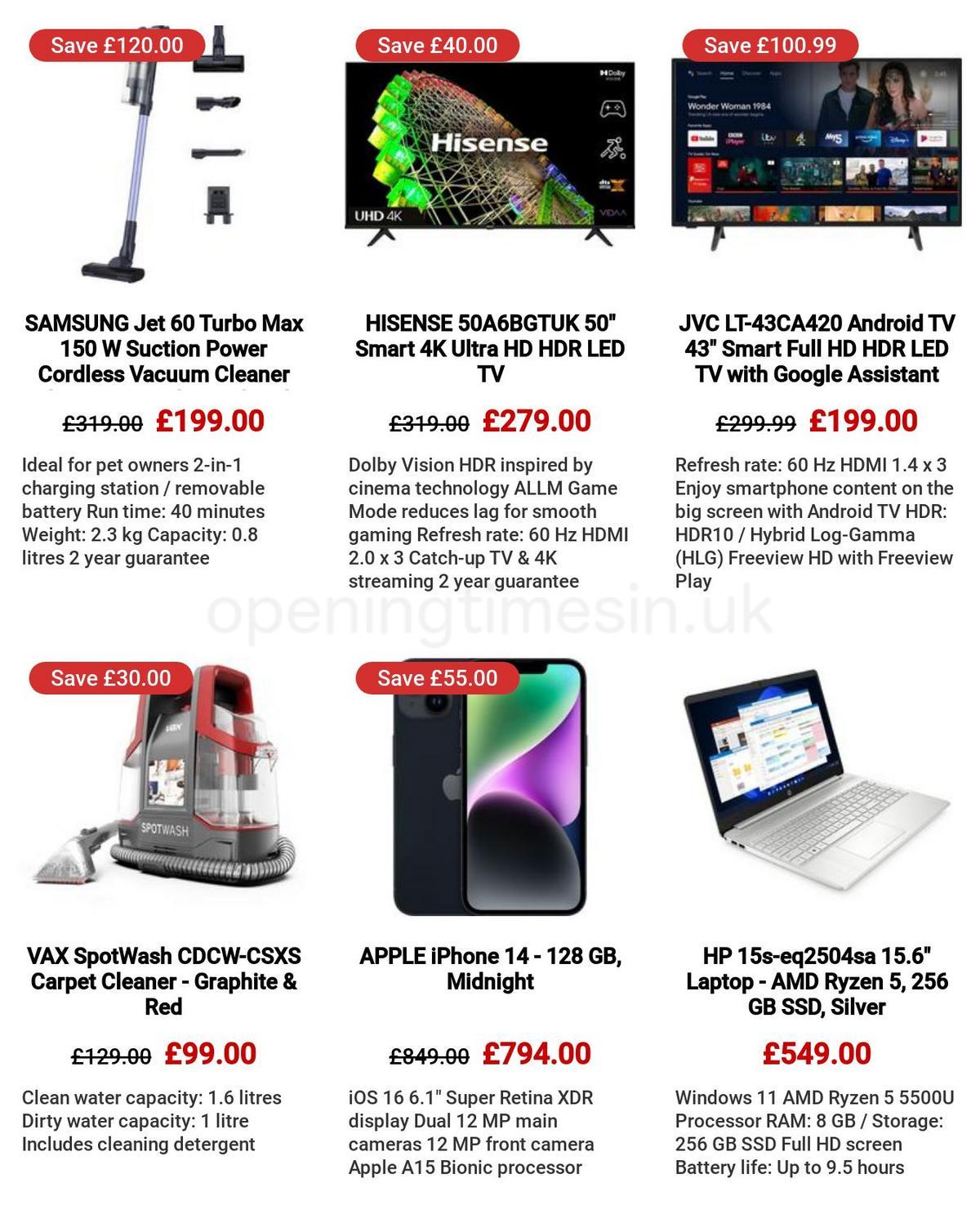 Currys Offers from 30 March