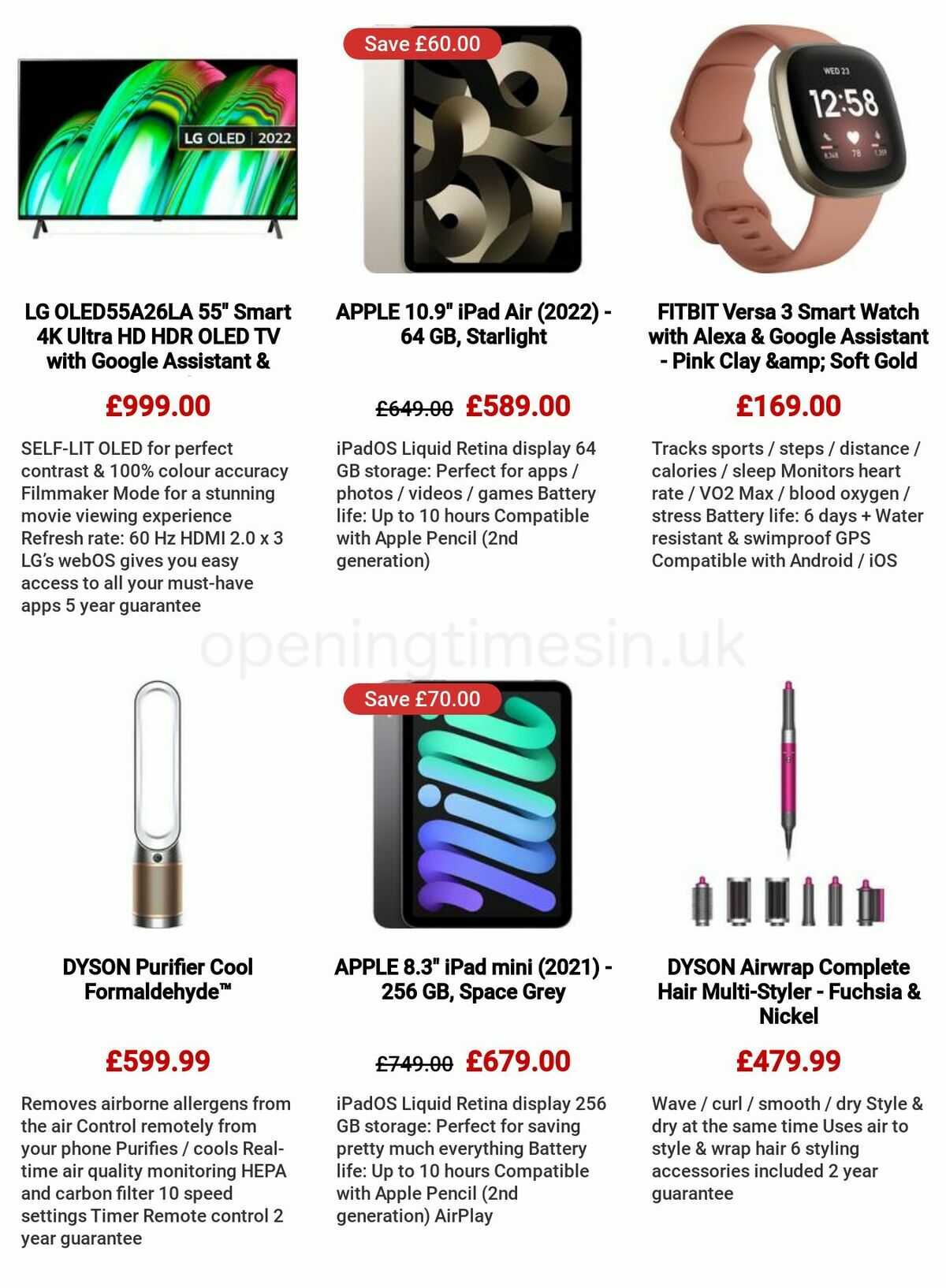 Currys Offers from 11 May