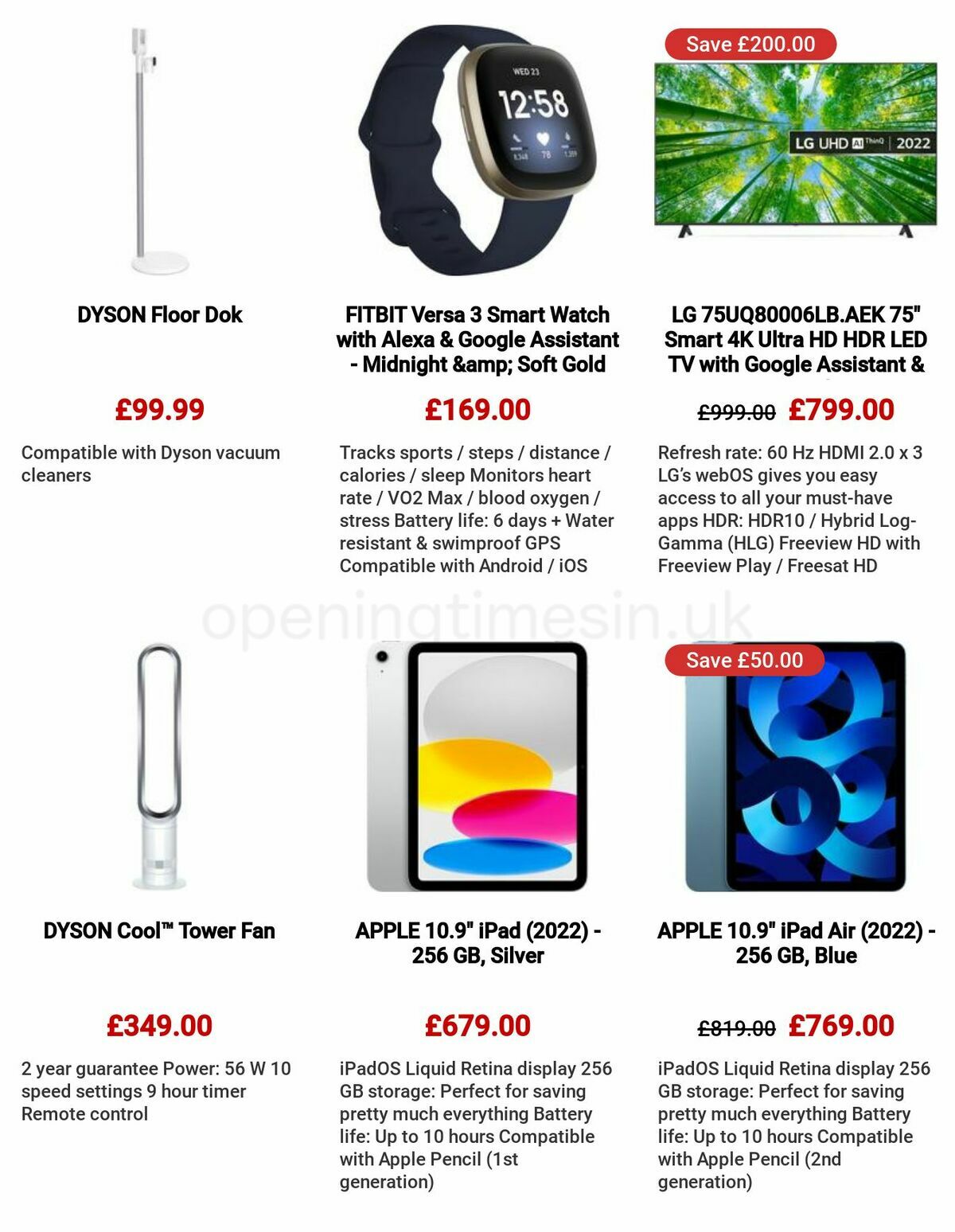 Currys Offers from 11 May