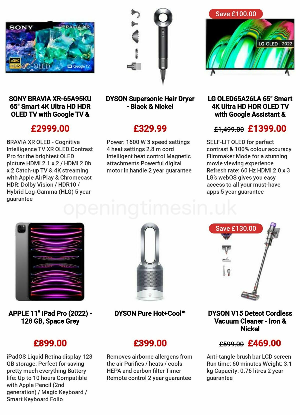 Currys Offers from 11 May