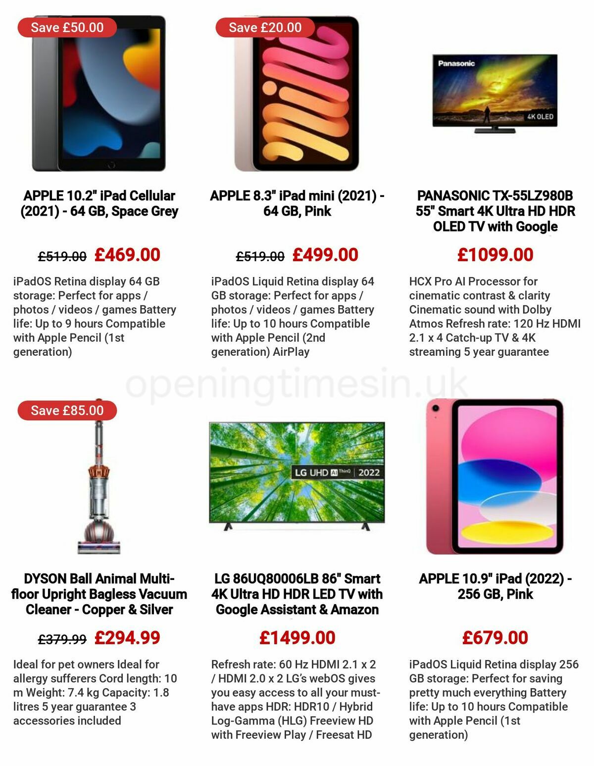 Currys Offers from 11 May