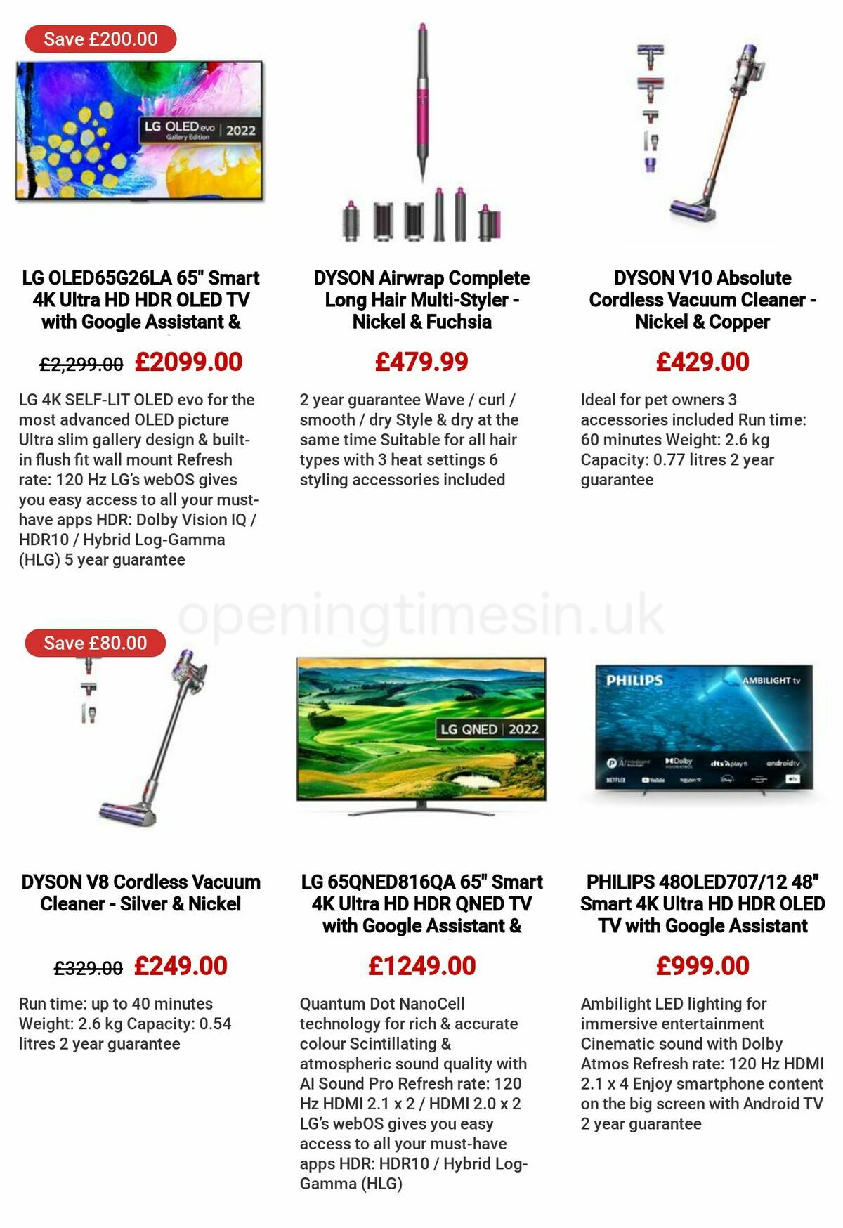 Currys Offers from 11 May