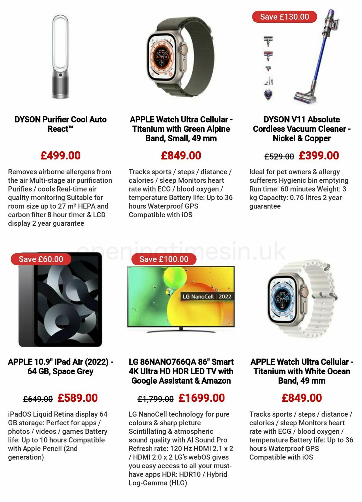 Currys Offers from 11 May