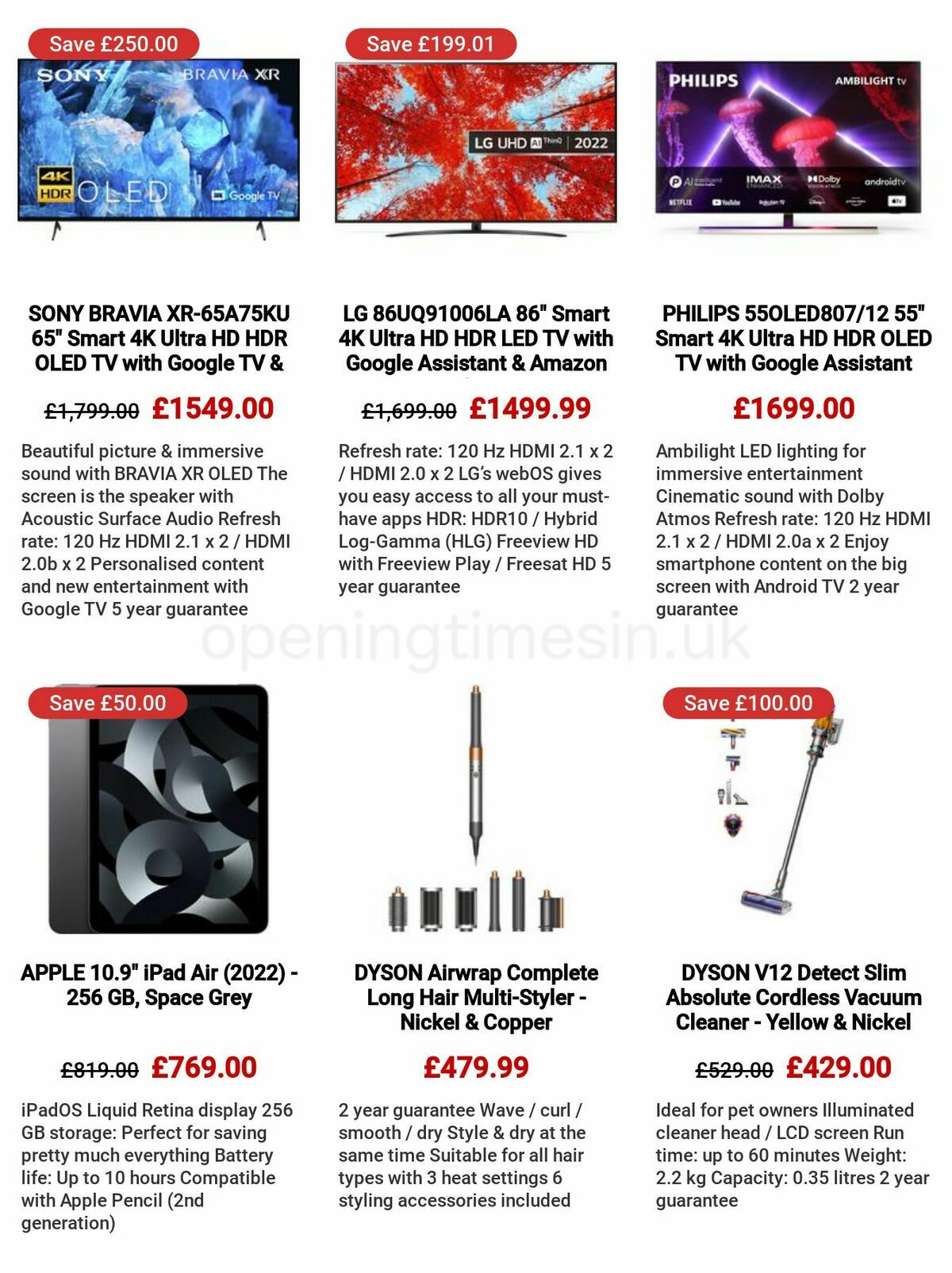 Currys Offers from 11 May