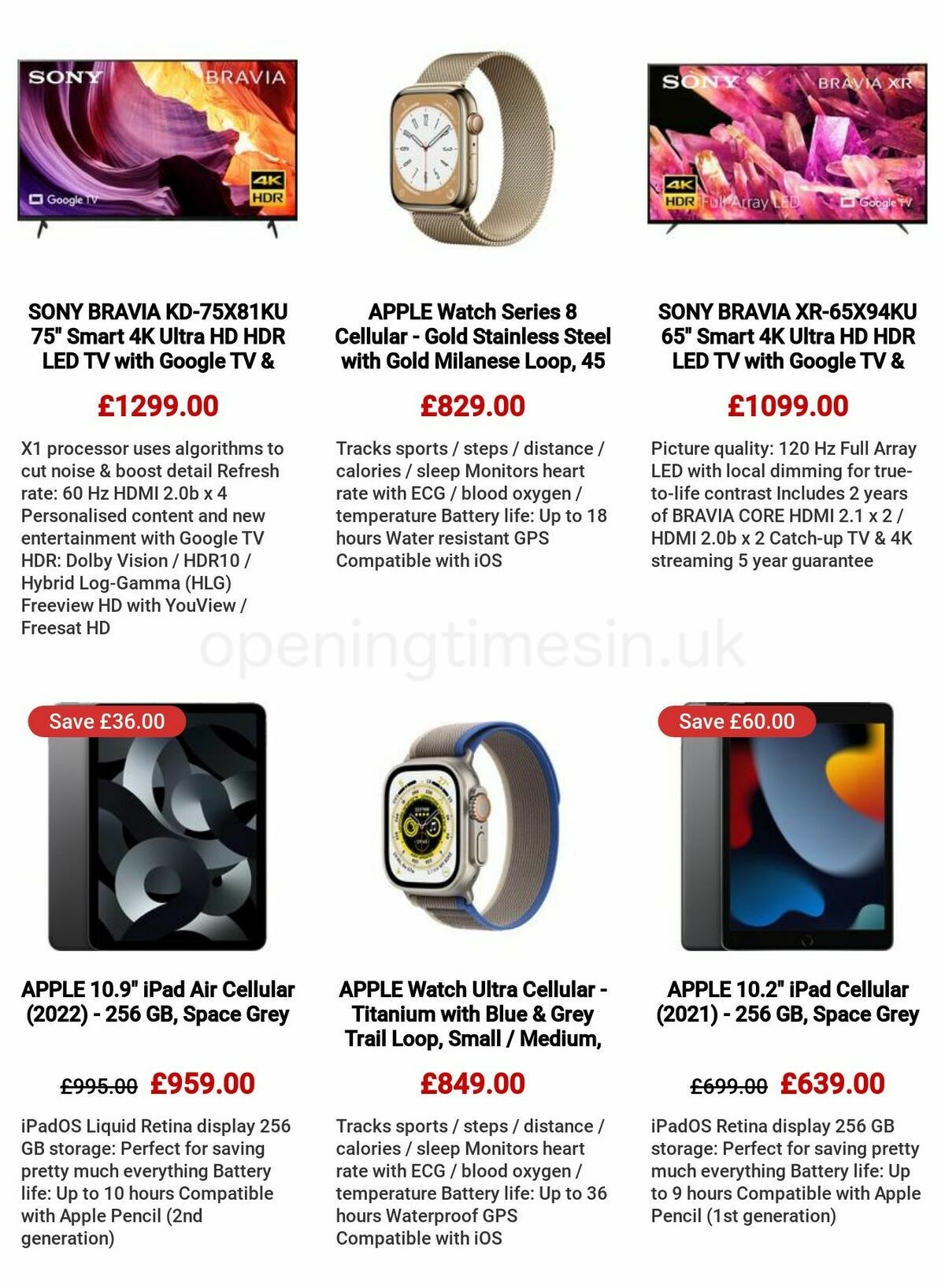 Currys Offers from 11 May