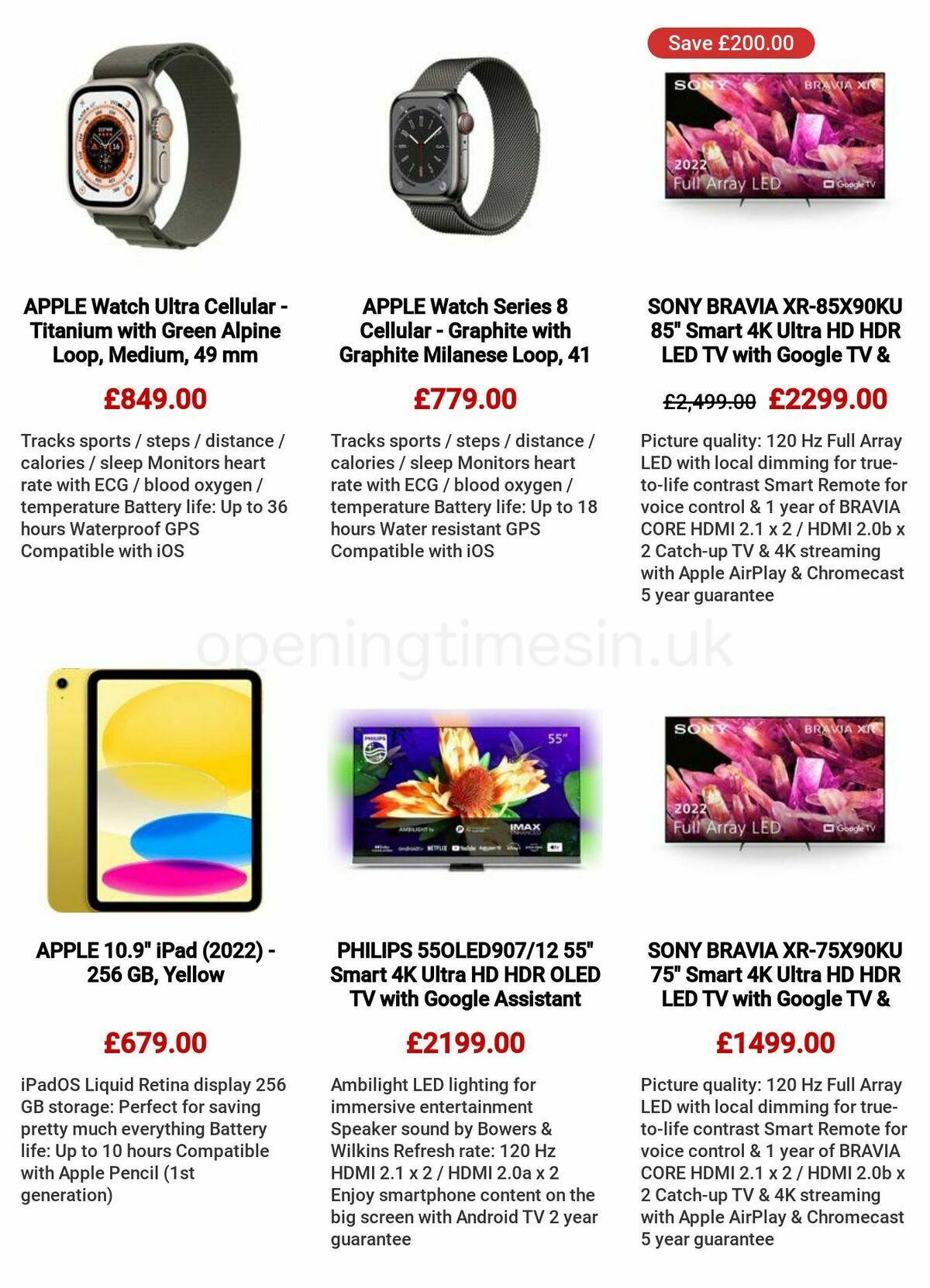 Currys Offers from 11 May
