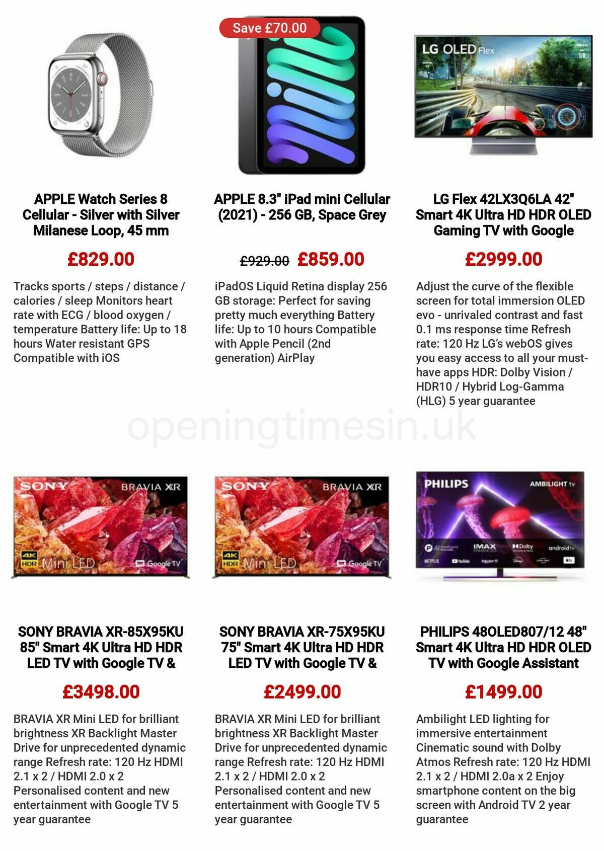 Currys Offers from 11 May