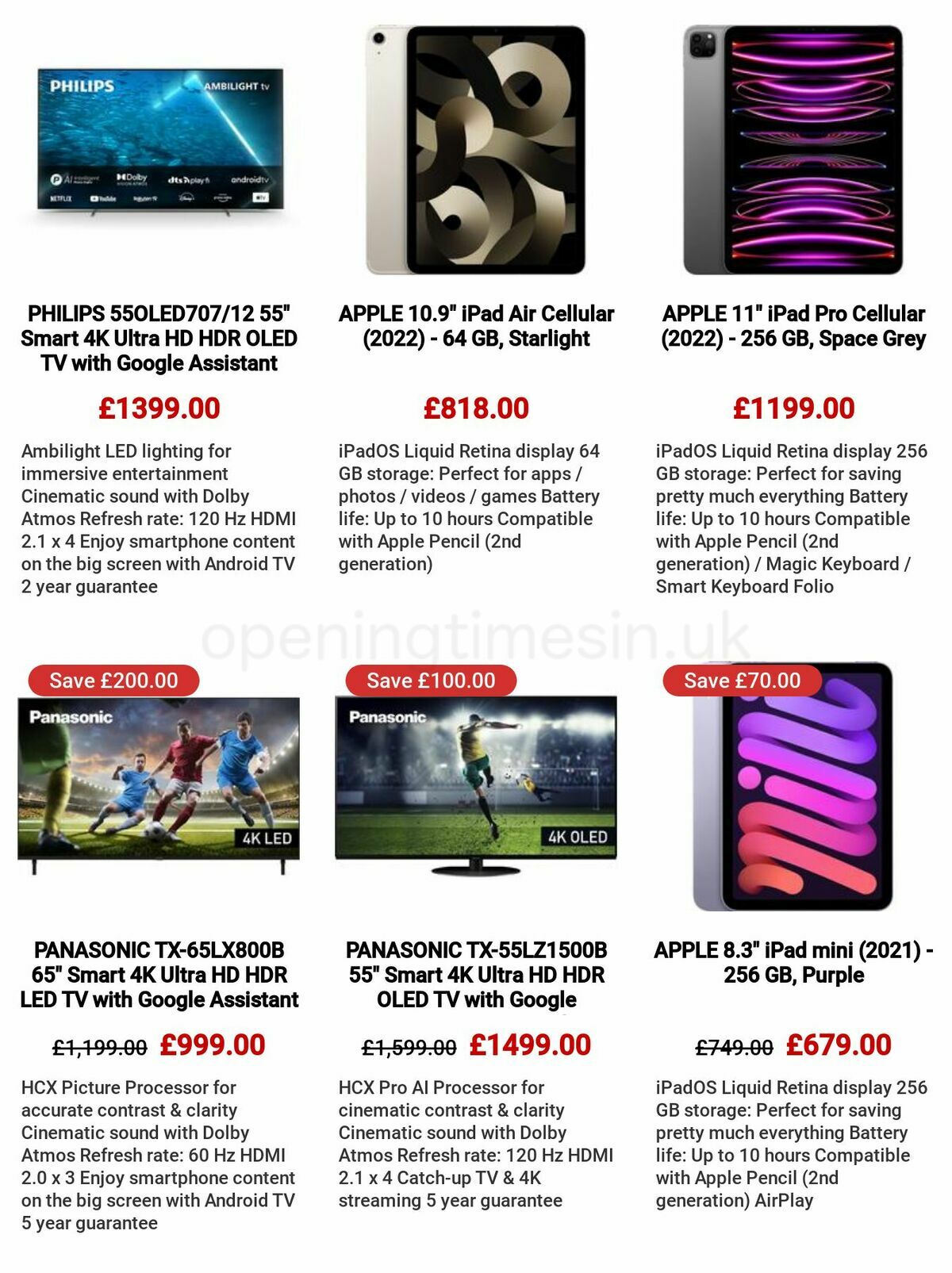 Currys Offers from 11 May