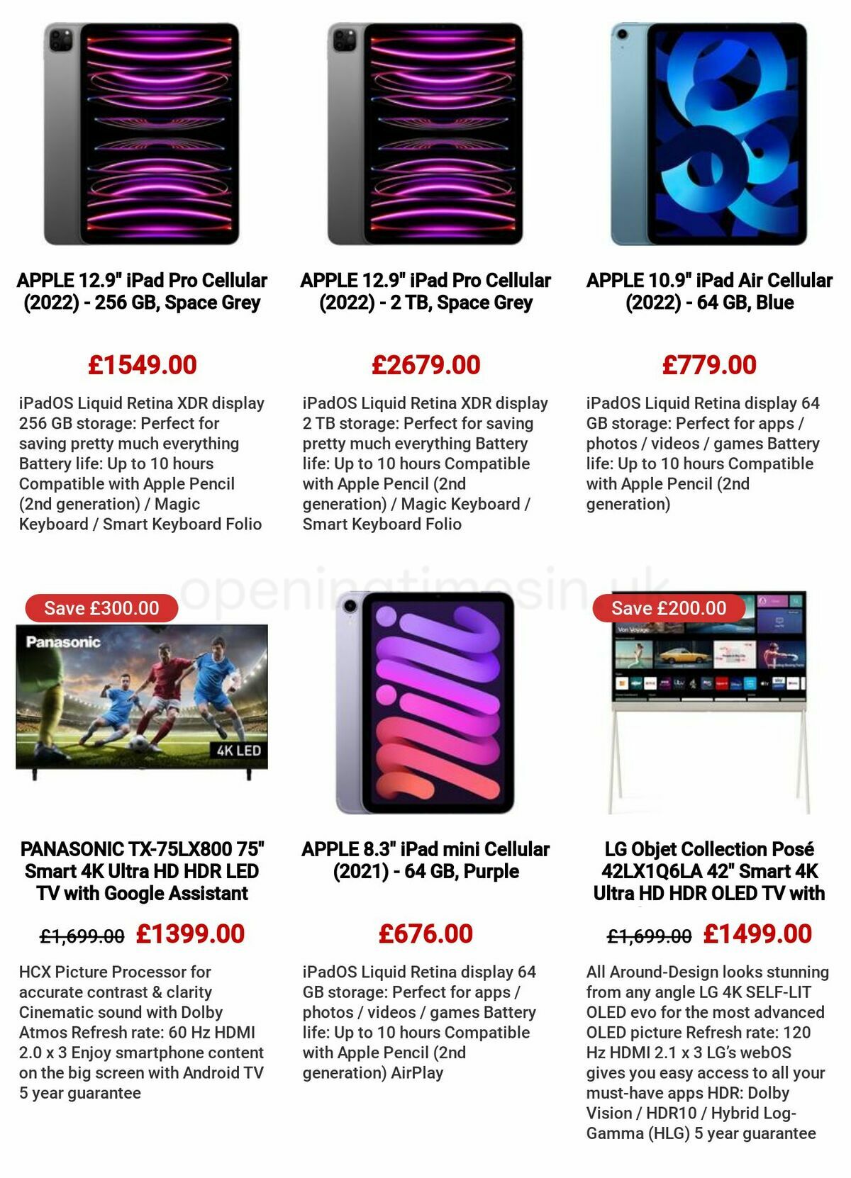 Currys Offers from 11 May