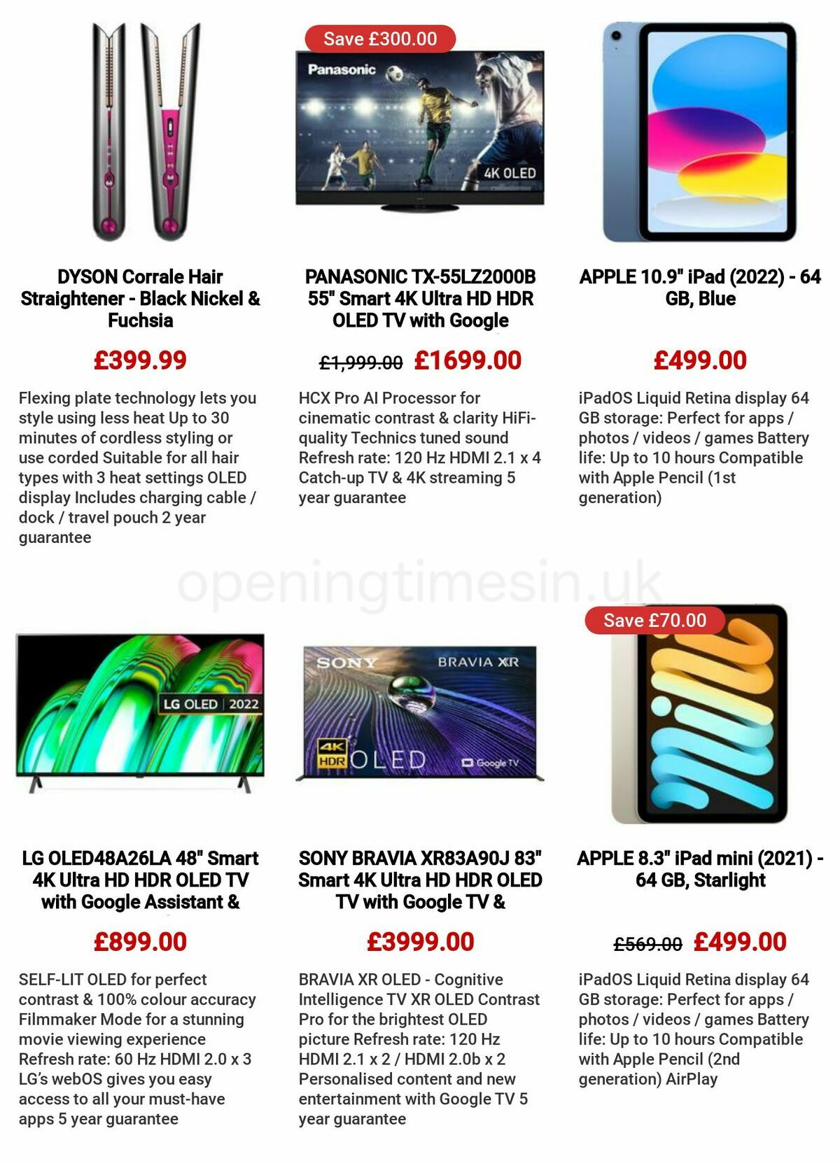 Currys Offers from 11 May
