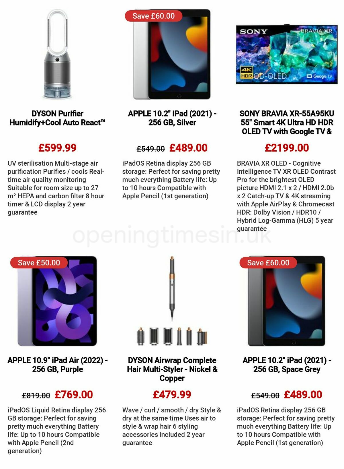 Currys Offers from 11 May
