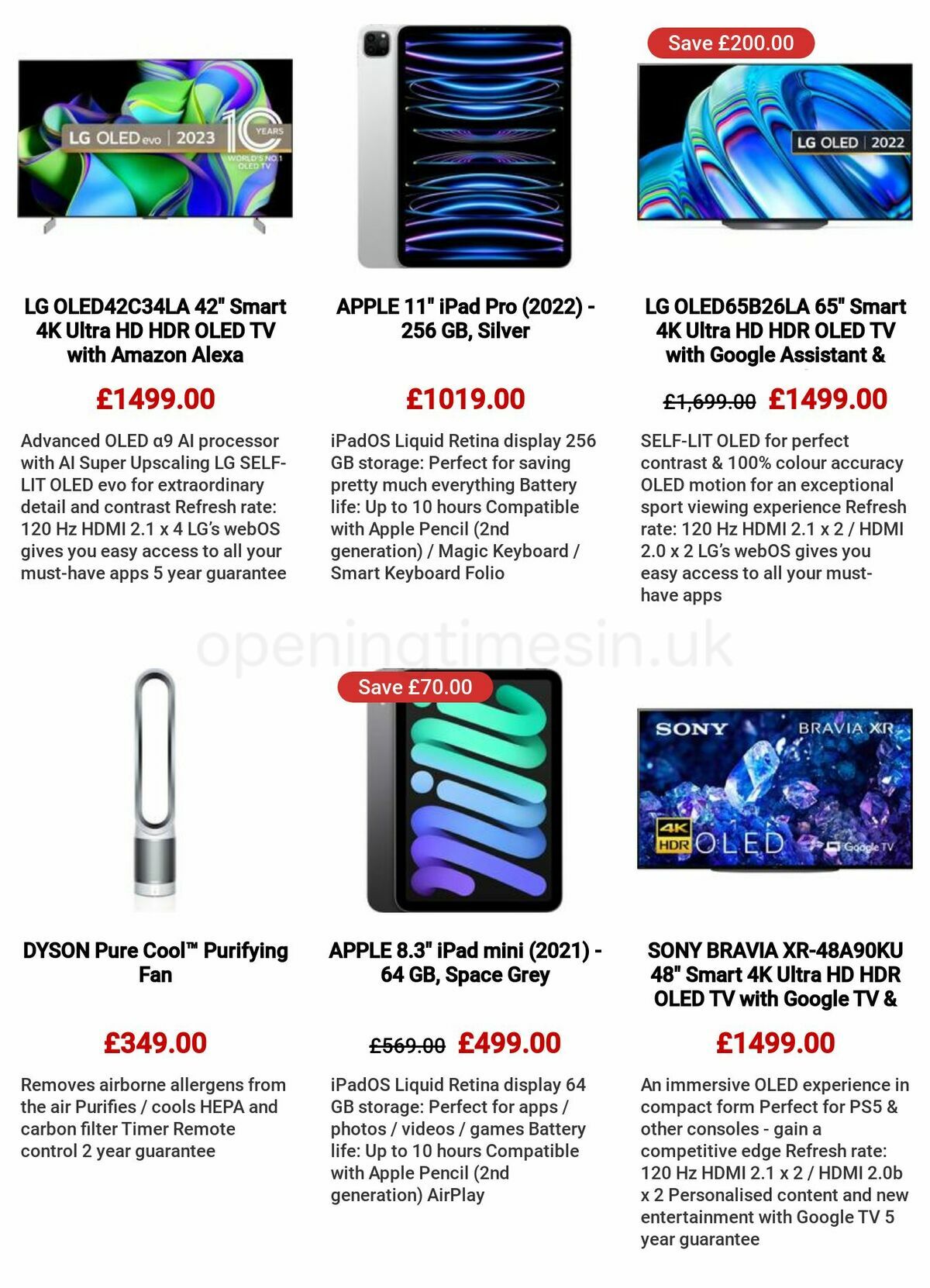Currys Offers from 11 May