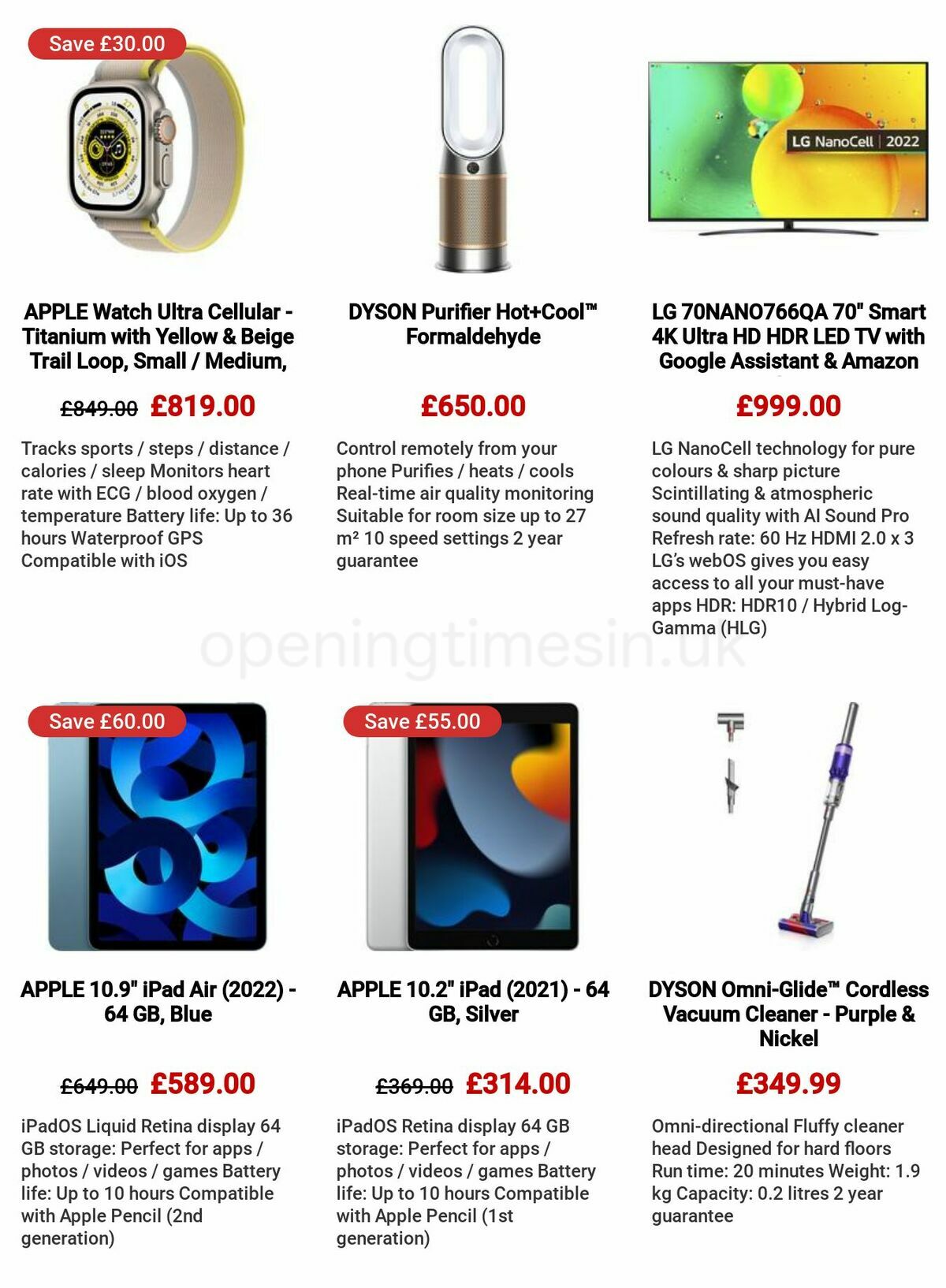 Currys Offers from 11 May