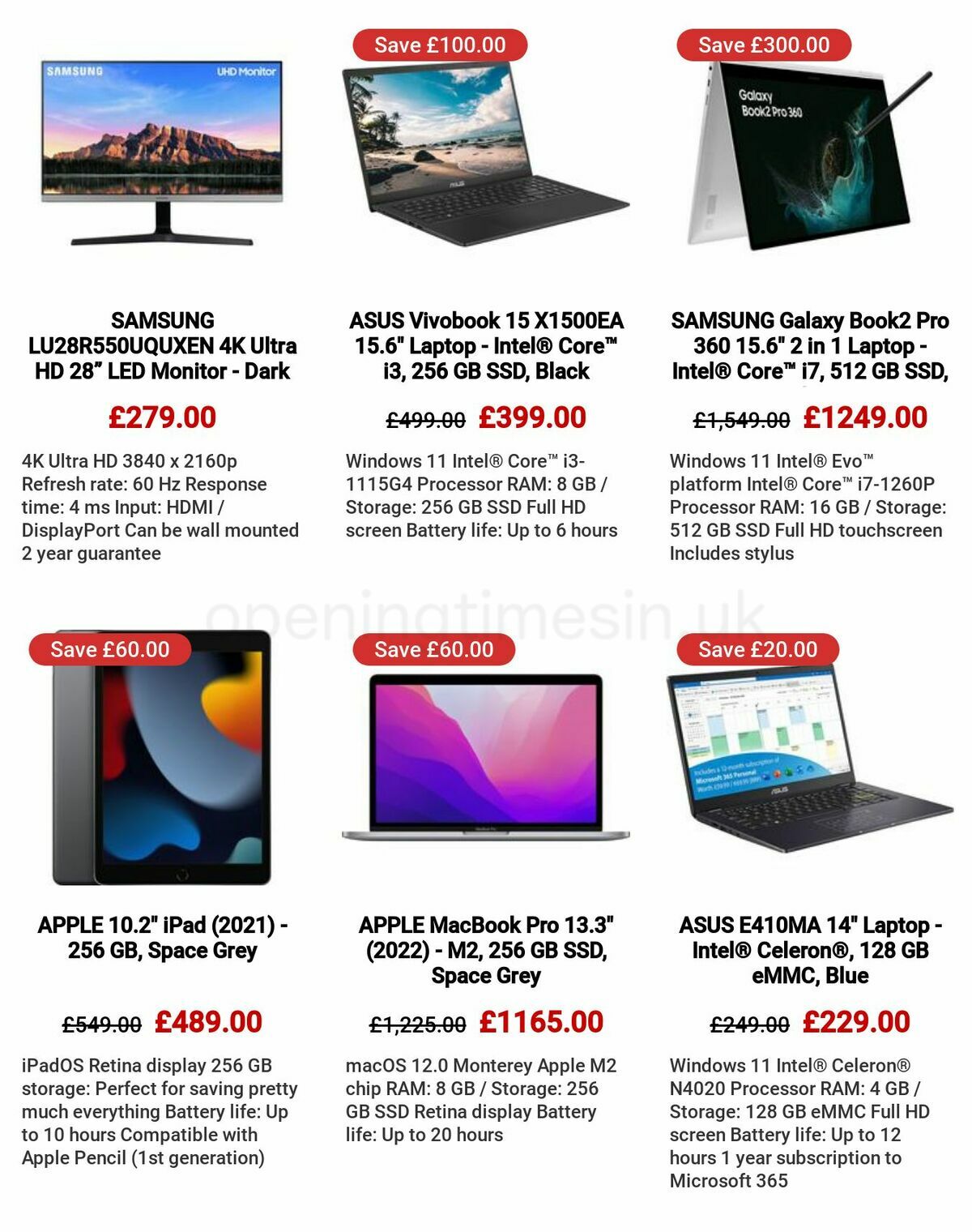 Currys Offers from 18 May