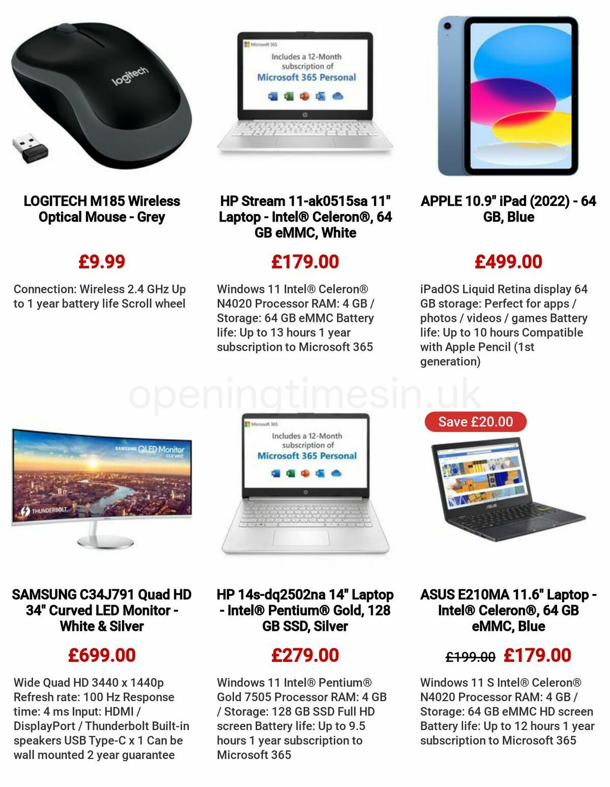Currys Offers from 18 May