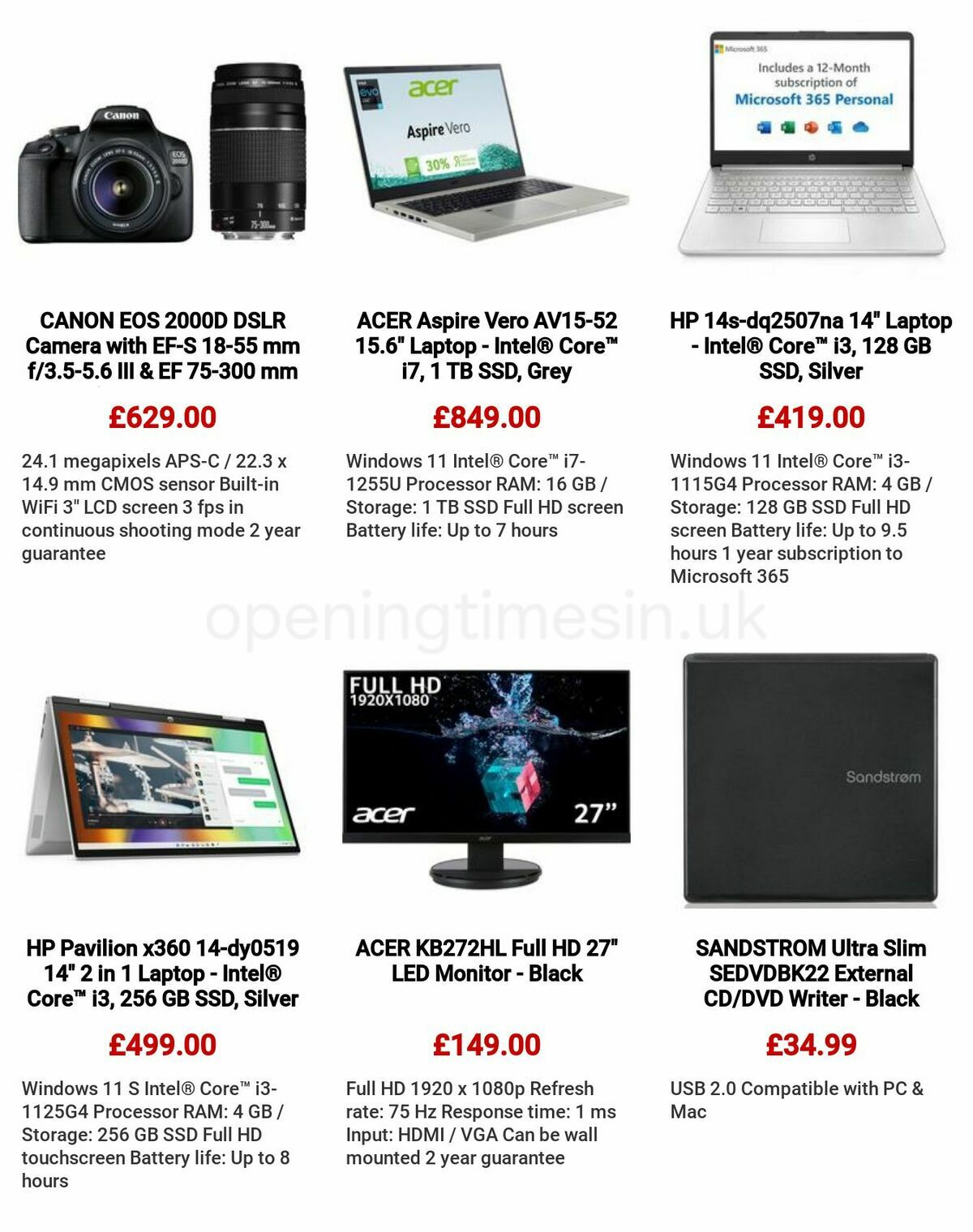 Currys Offers from 18 May