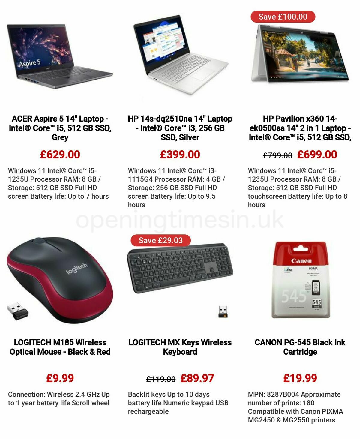 Currys Offers from 18 May
