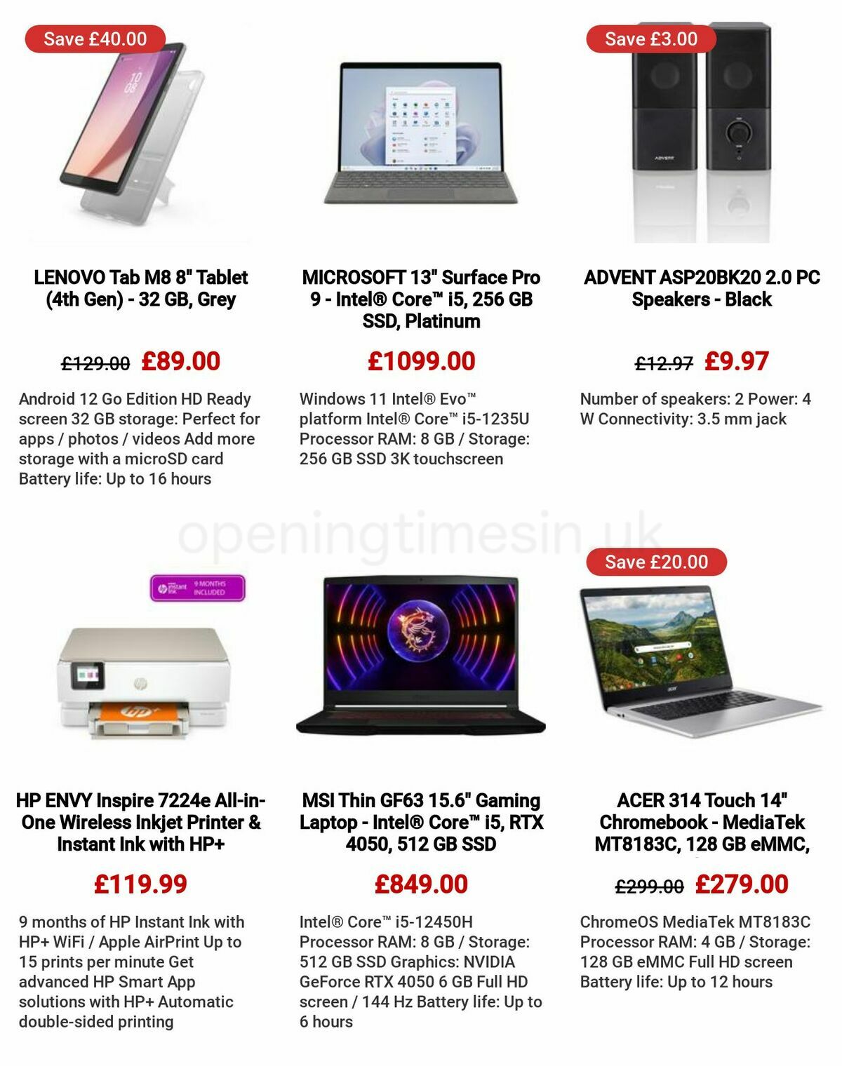 Currys Offers from 18 May