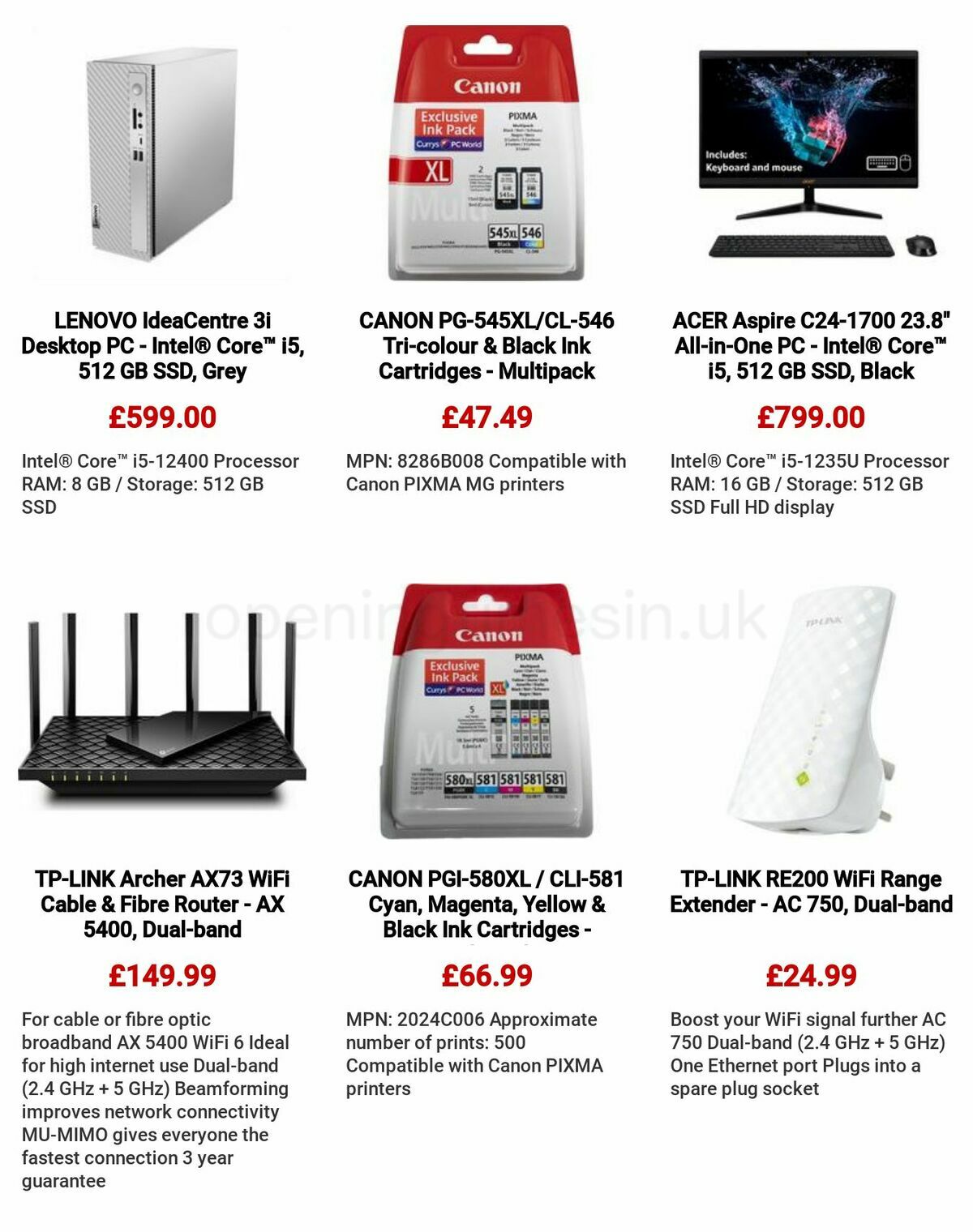Currys Offers from 18 May