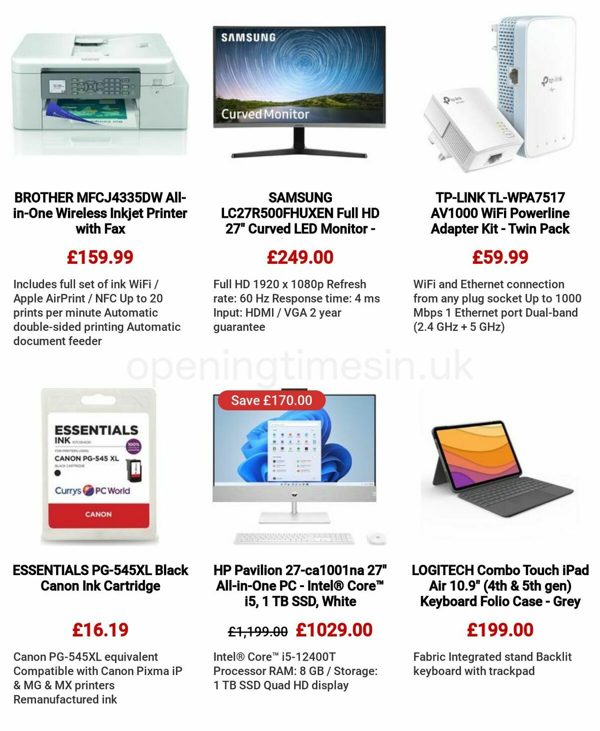 Currys Offers from 18 May