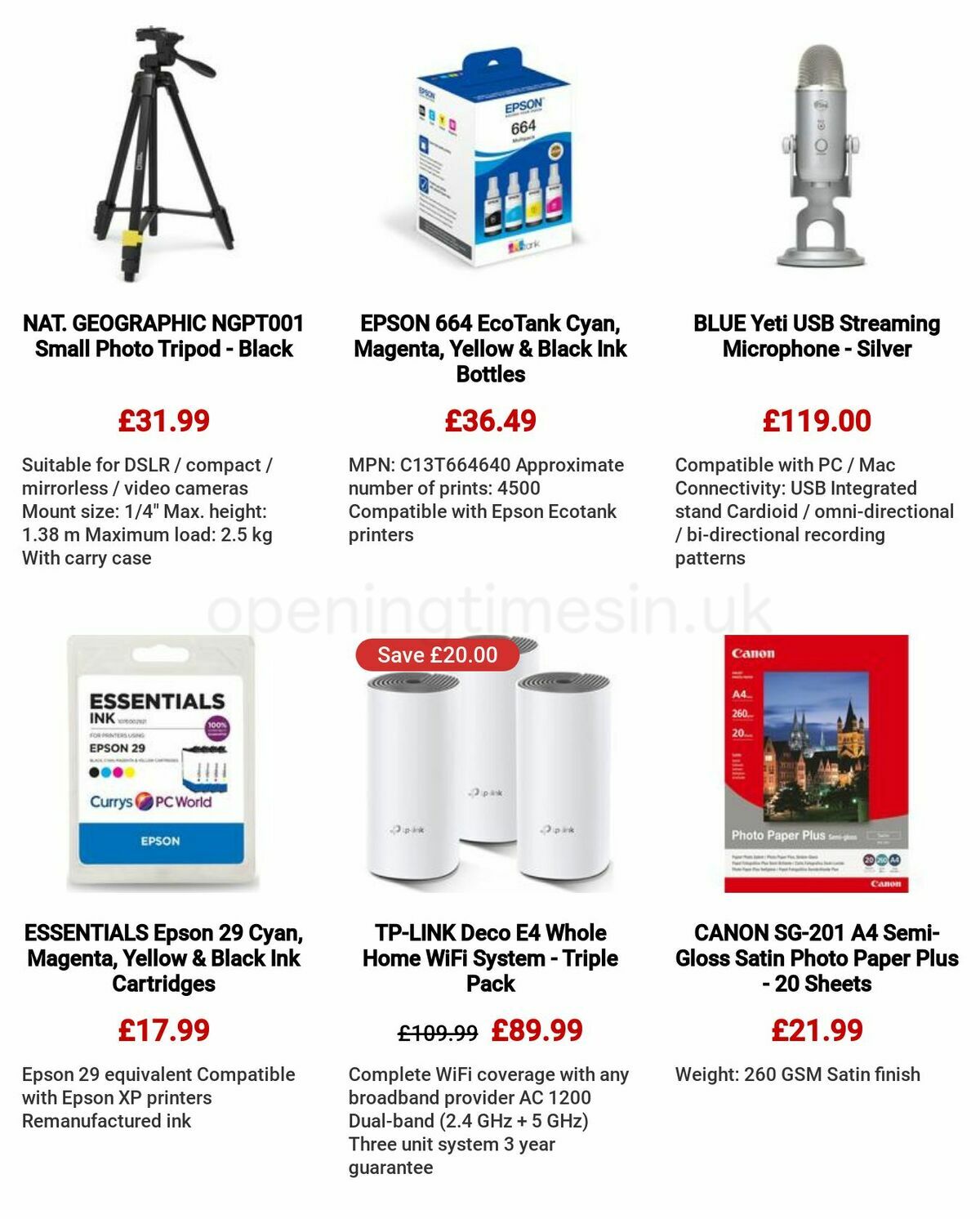 Currys Offers from 18 May