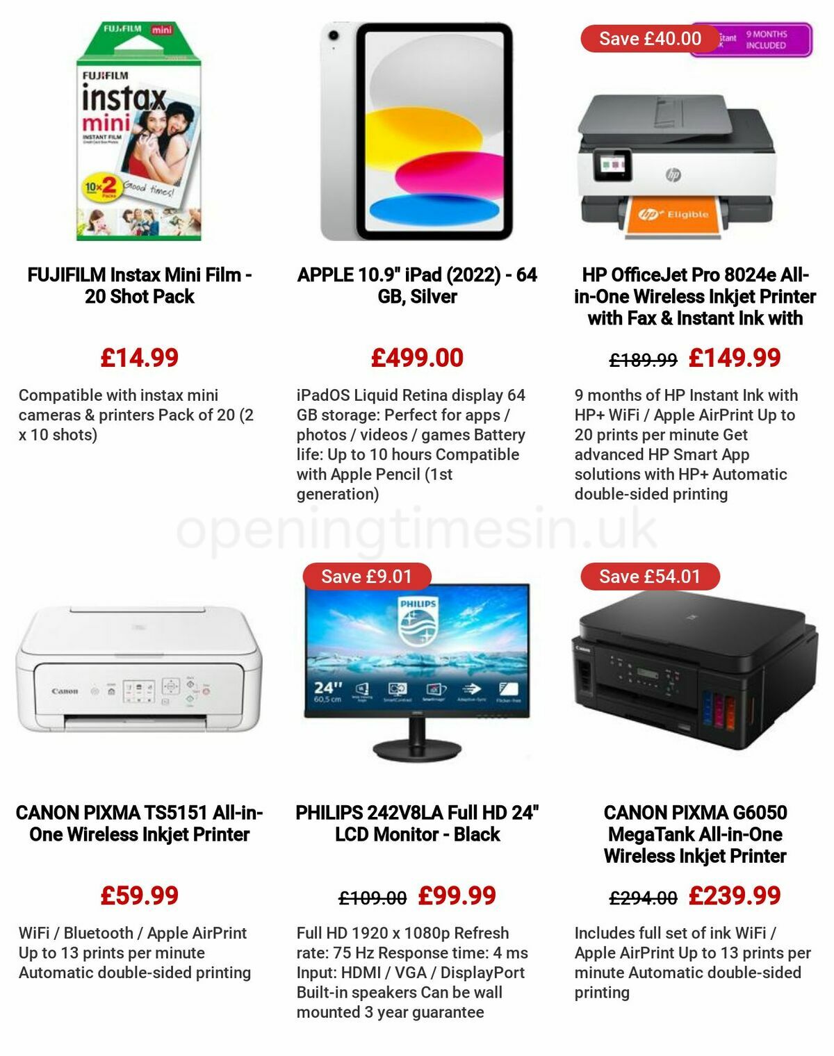 Currys Offers from 18 May