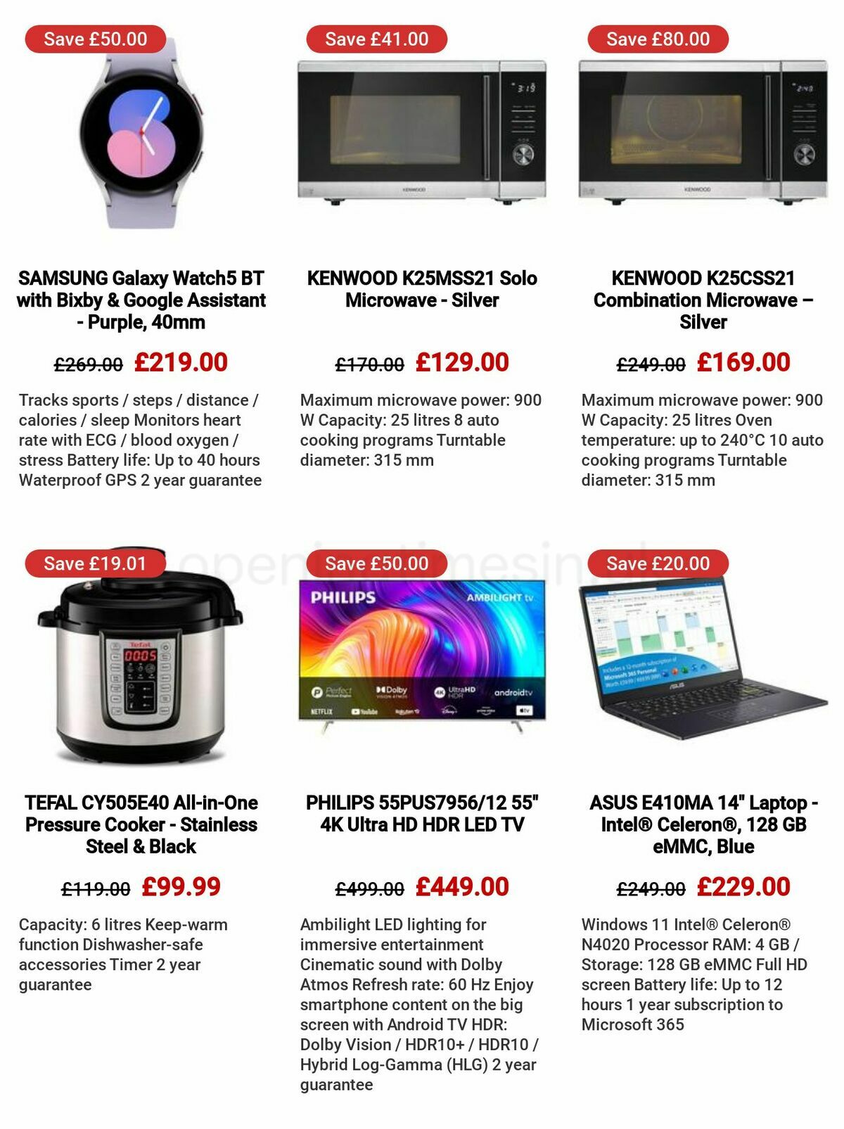 Currys Offers from 25 May