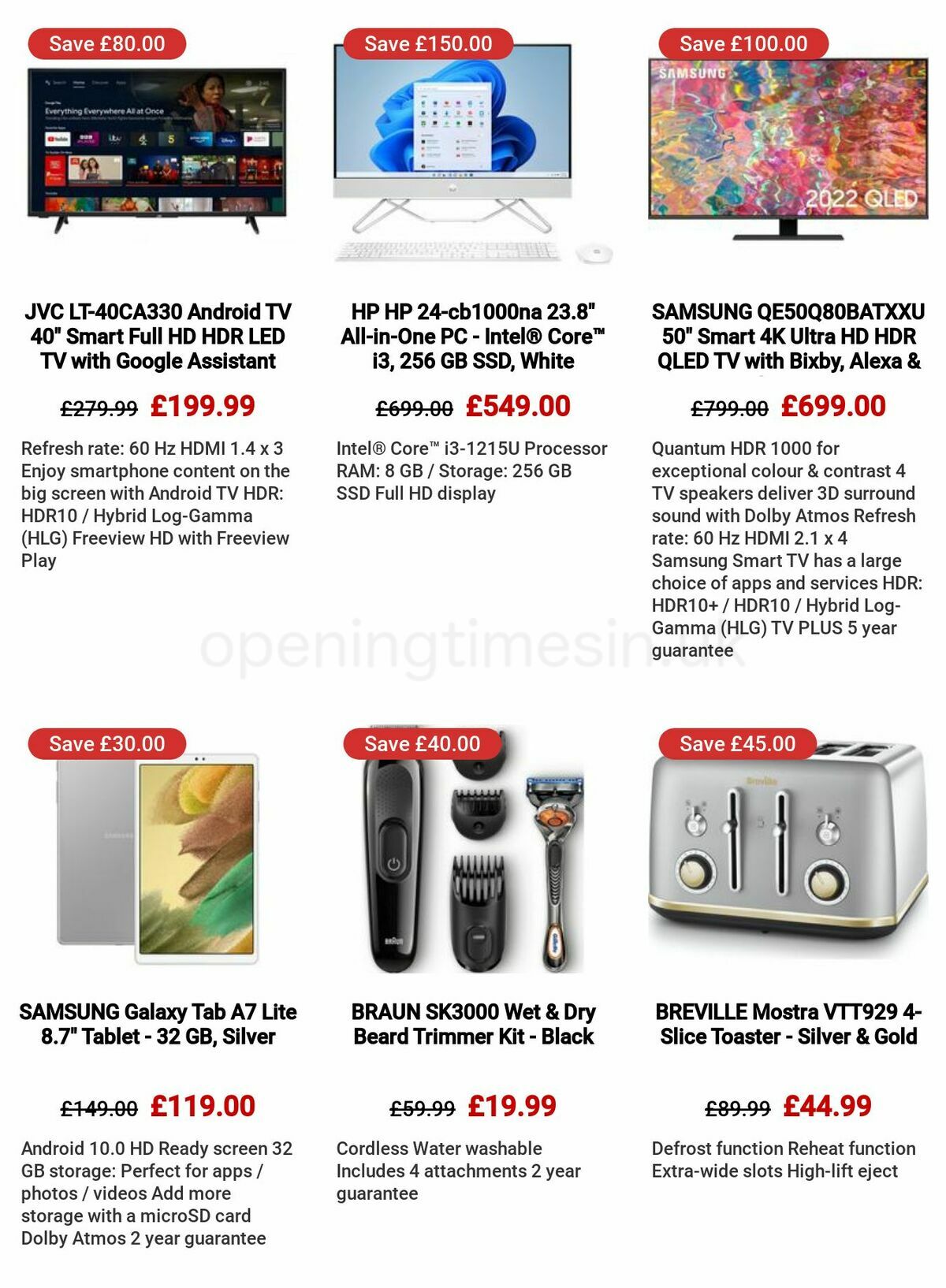 Currys Offers from 25 May