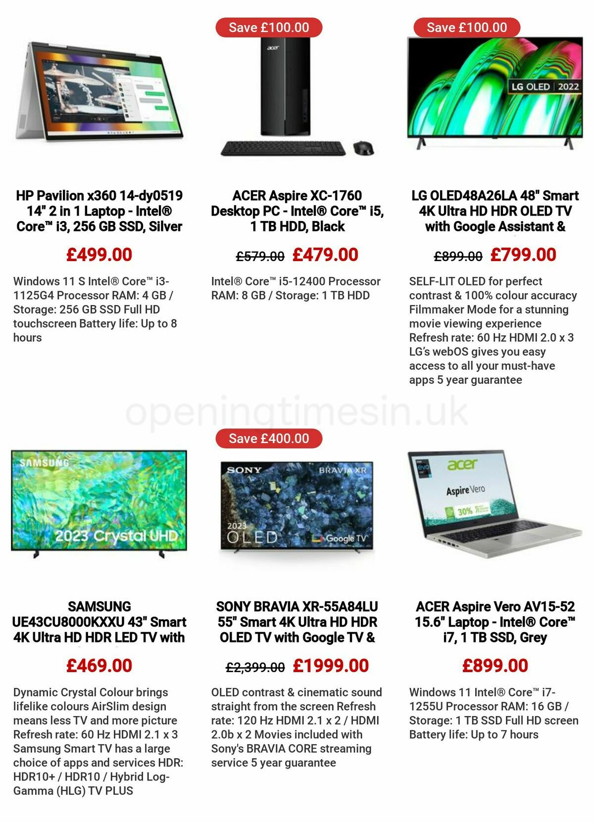 Currys Offers from 25 May