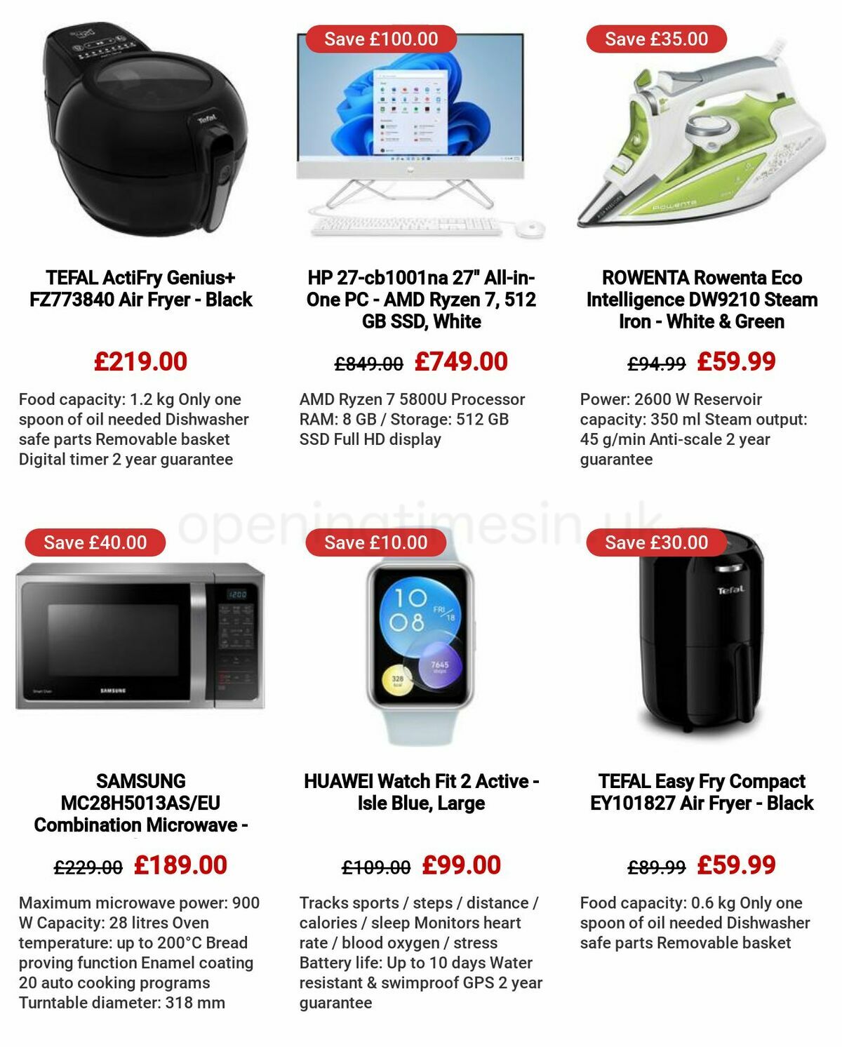 Currys Offers from 25 May