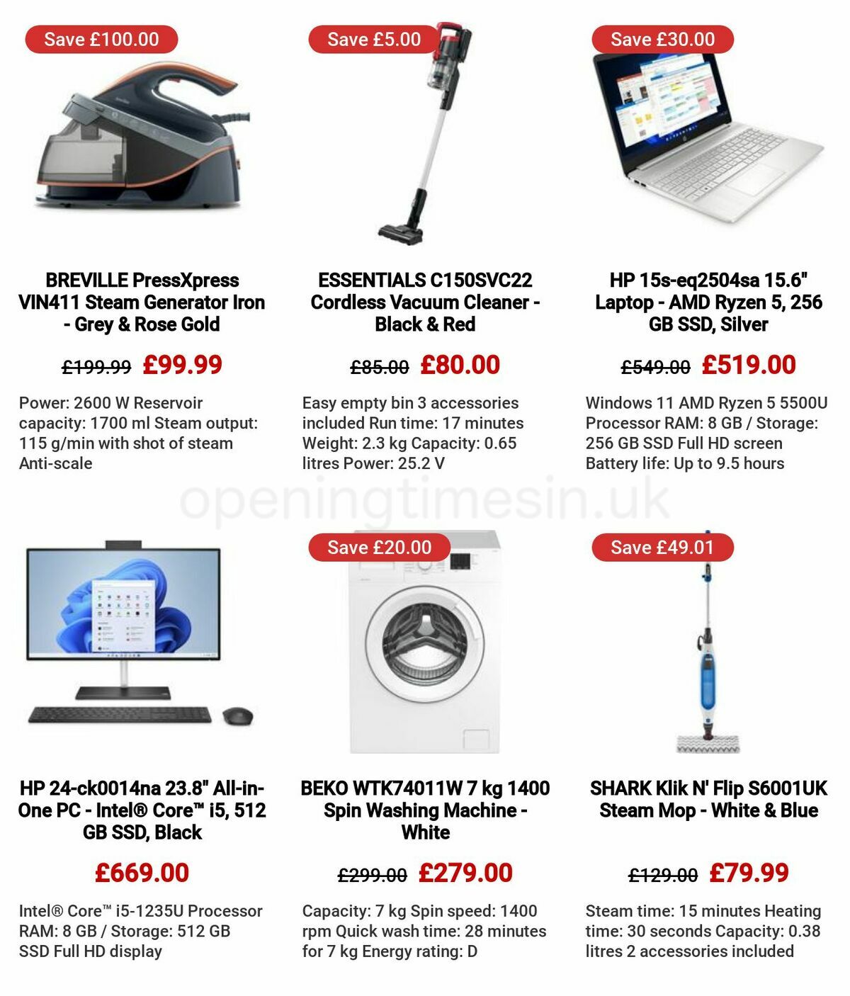 Currys Offers from 25 May