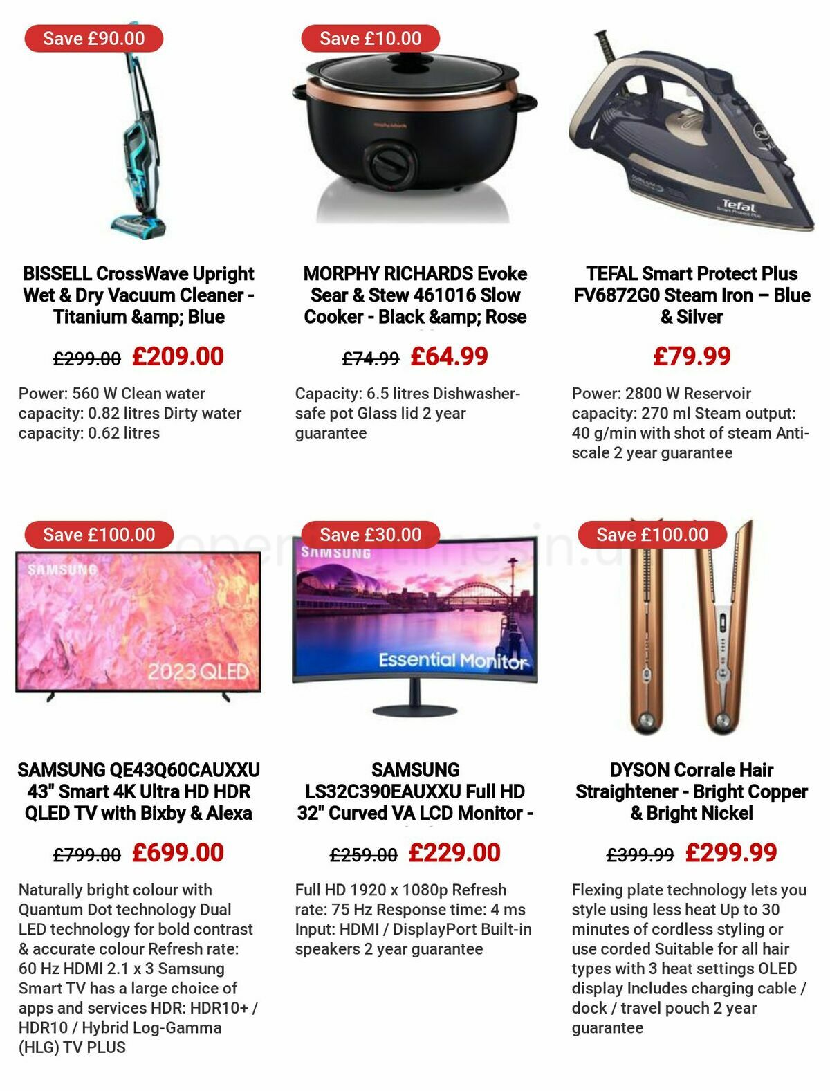 Currys Offers from 25 May