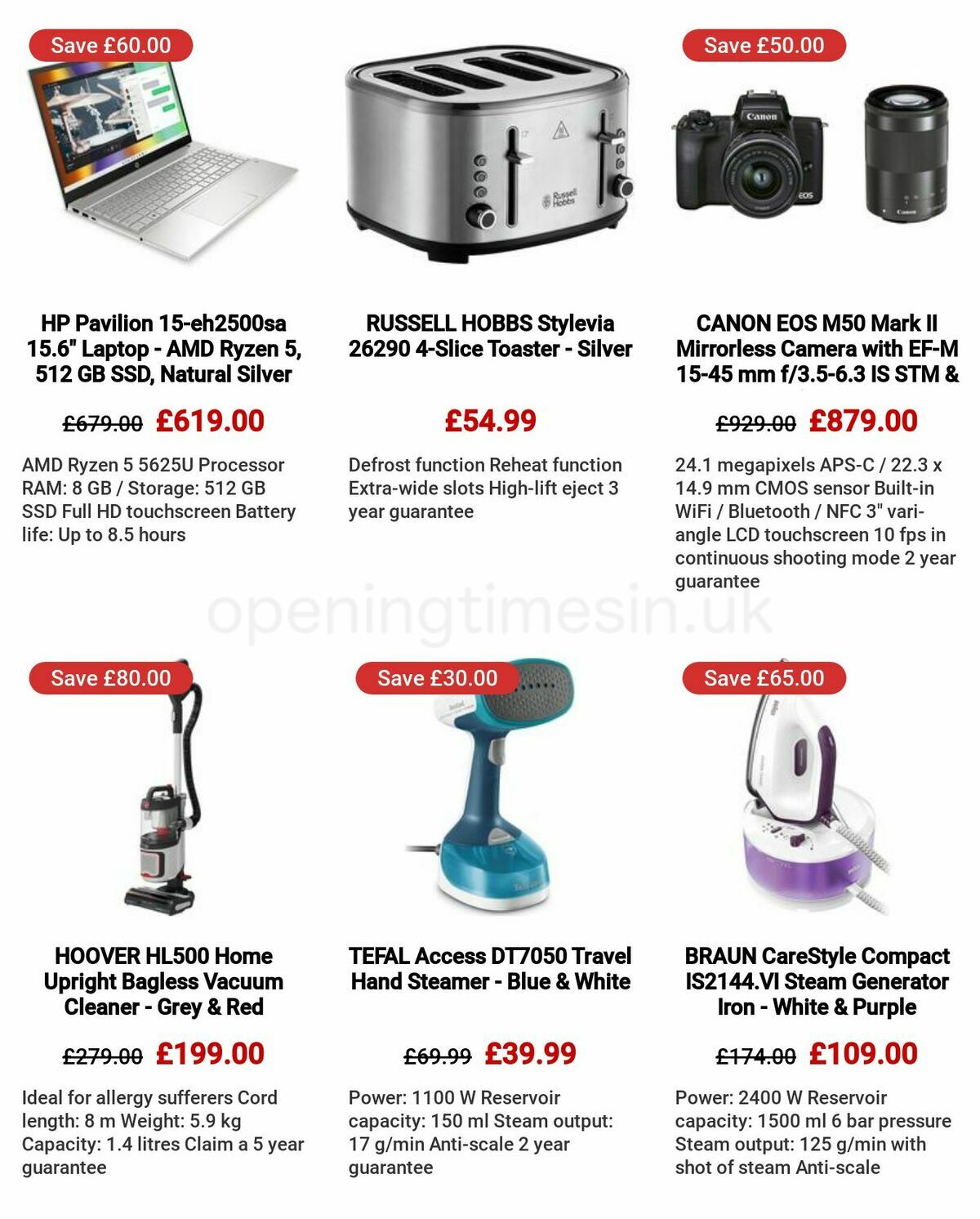 Currys Offers from 25 May