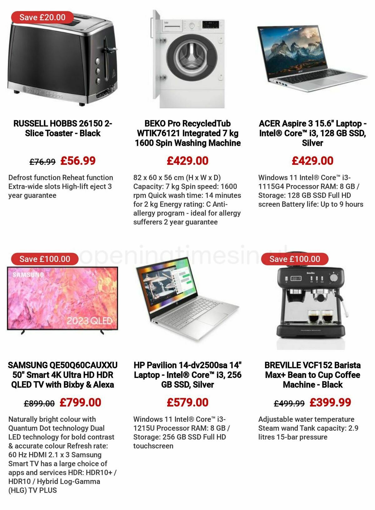Currys Offers from 25 May