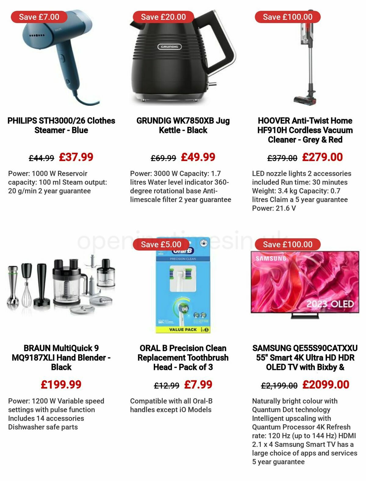 Currys Offers from 25 May