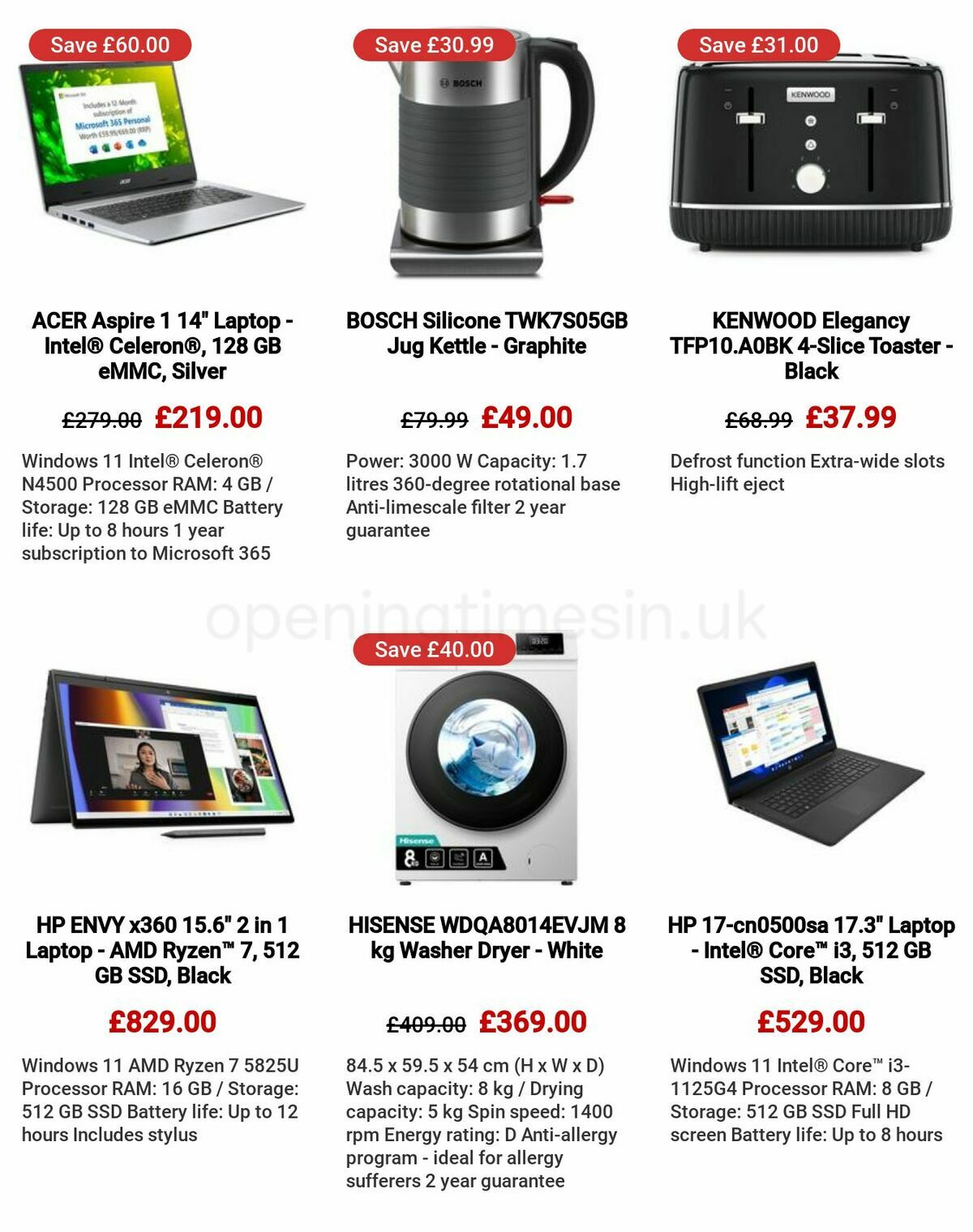 Currys Offers from 25 May