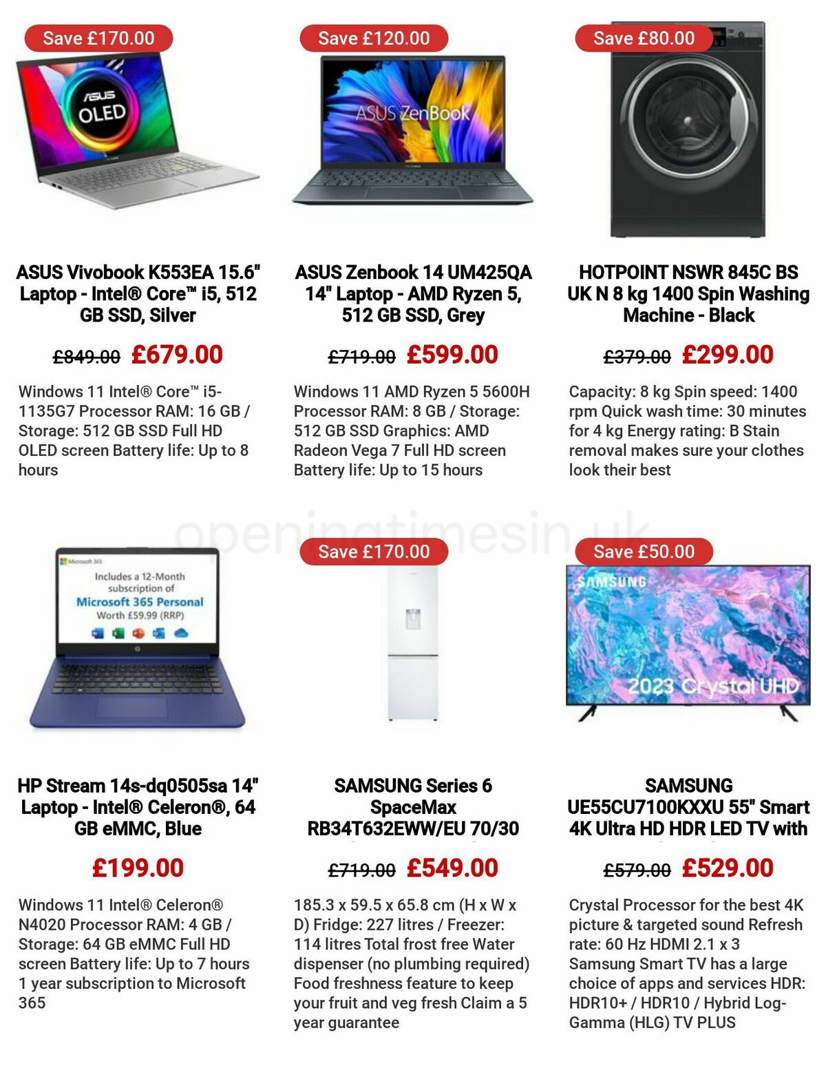 Currys Offers from 25 May
